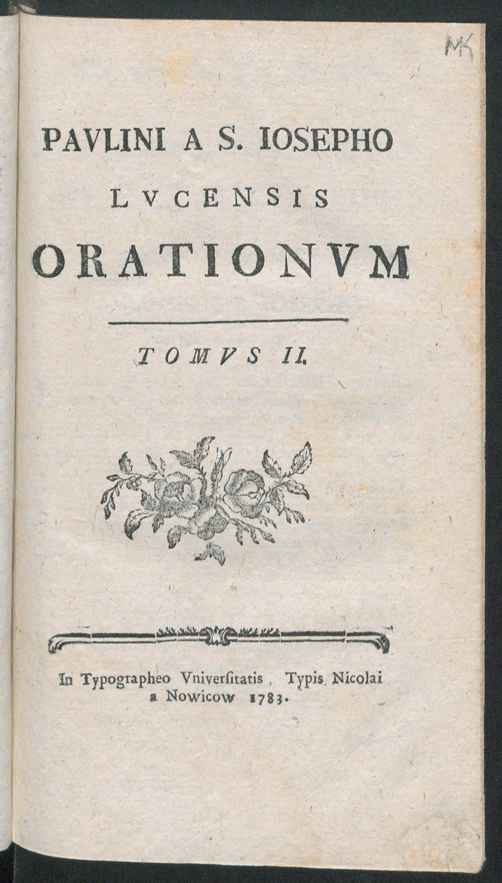 Изображение Paulini a S. Josepho Lucensis oratonium. T. 2