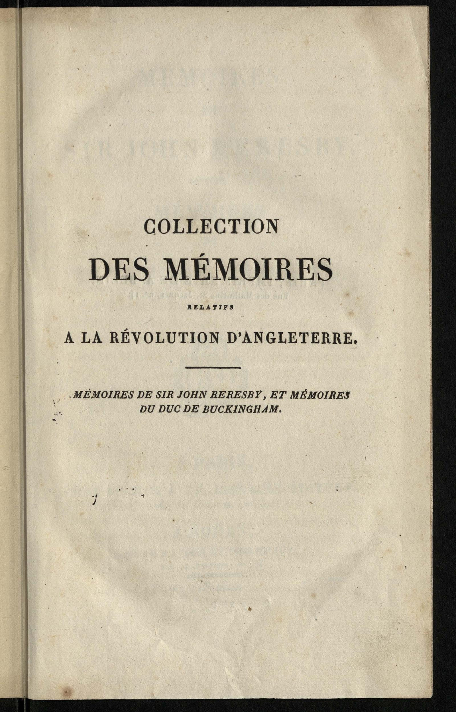 Изображение Коллекция мемуаров, имеющих отношение к Английской революции. Том 21