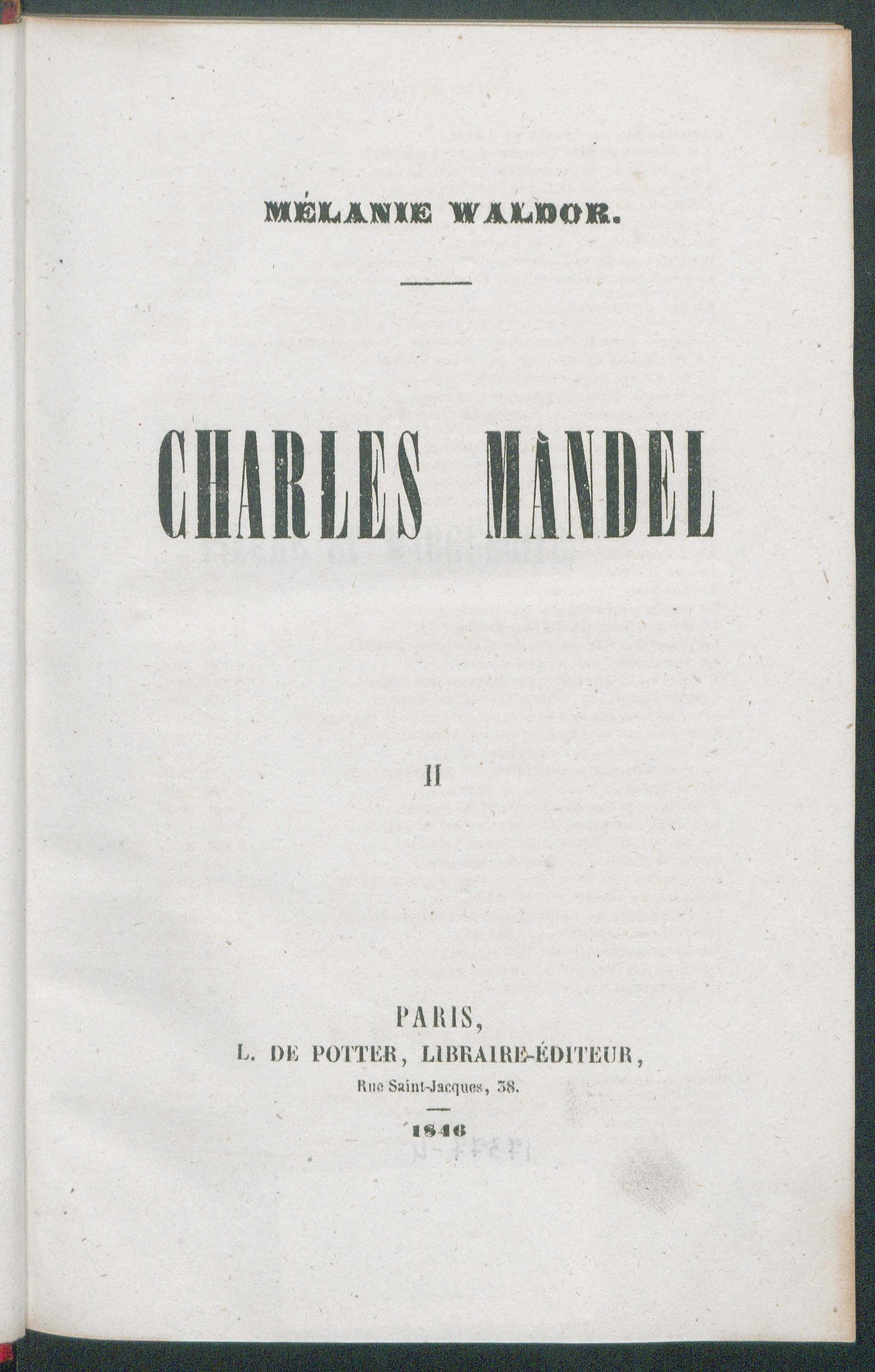 Изображение книги Шарль Мандель. Т. 2