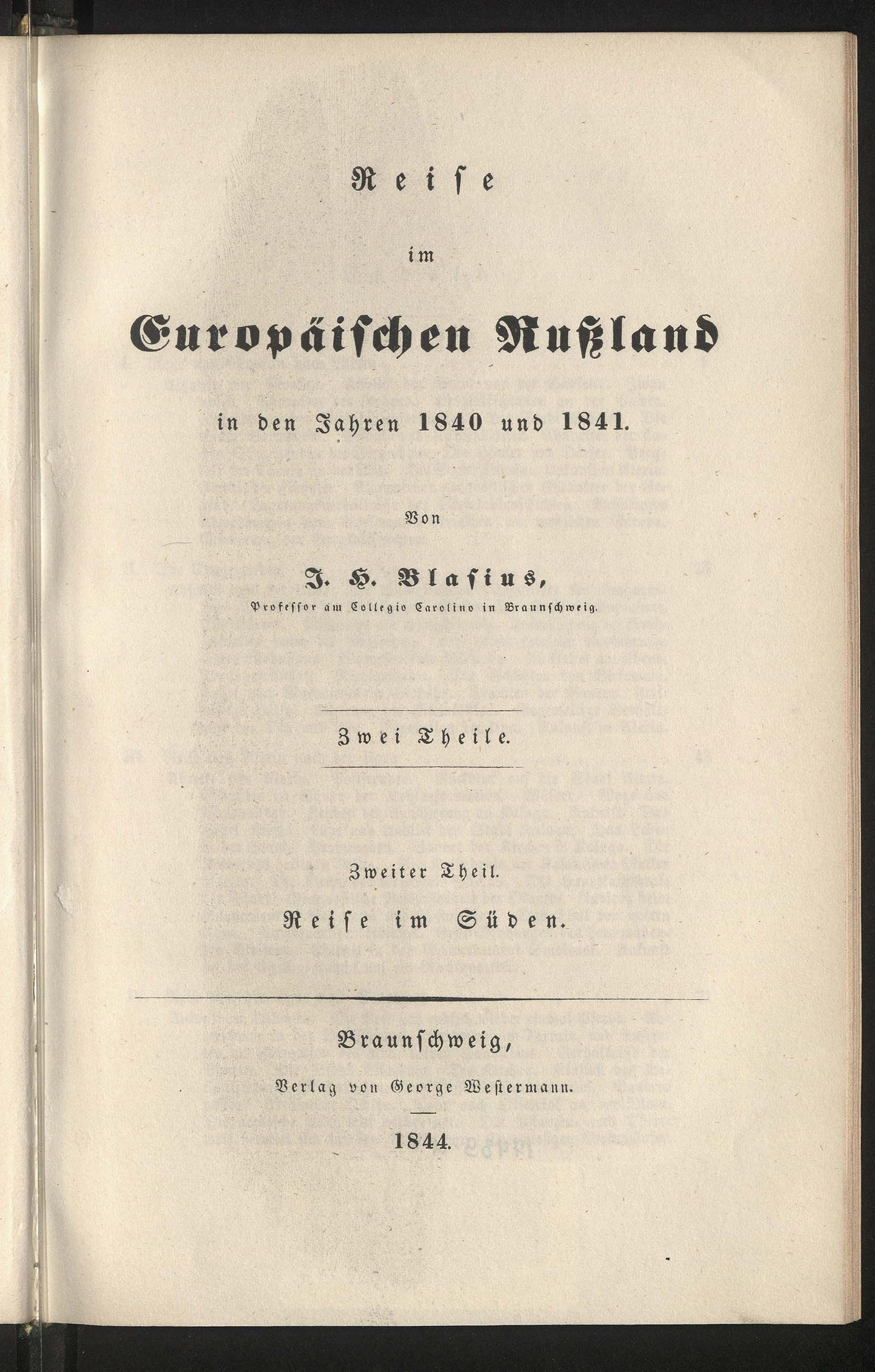 Изображение Путешествие по Европейской России в 1840 и 1841 гг. Ч.2