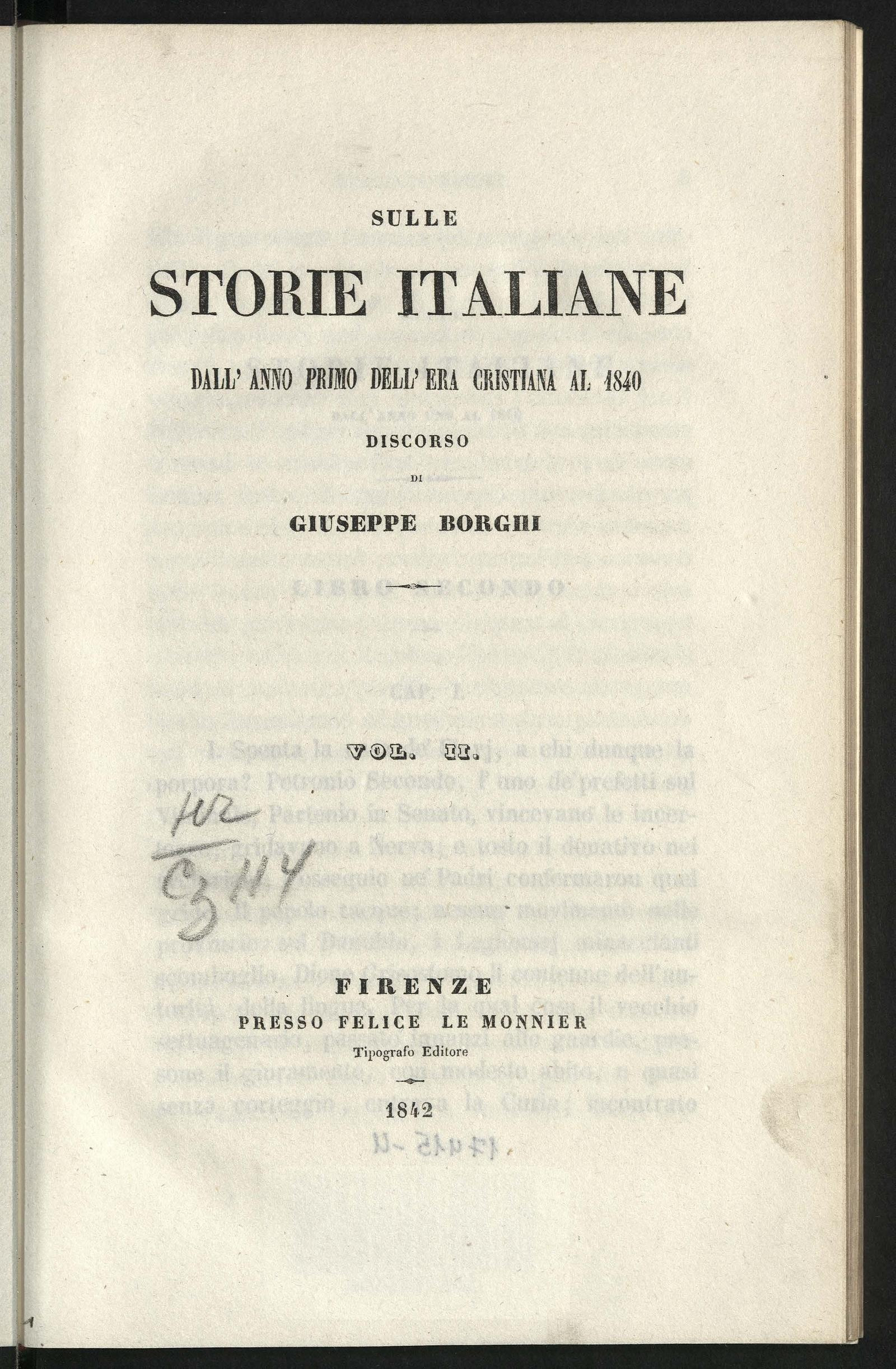 Изображение О итальянских событиях с первого года христианской эры до года 1840. Т. 2
