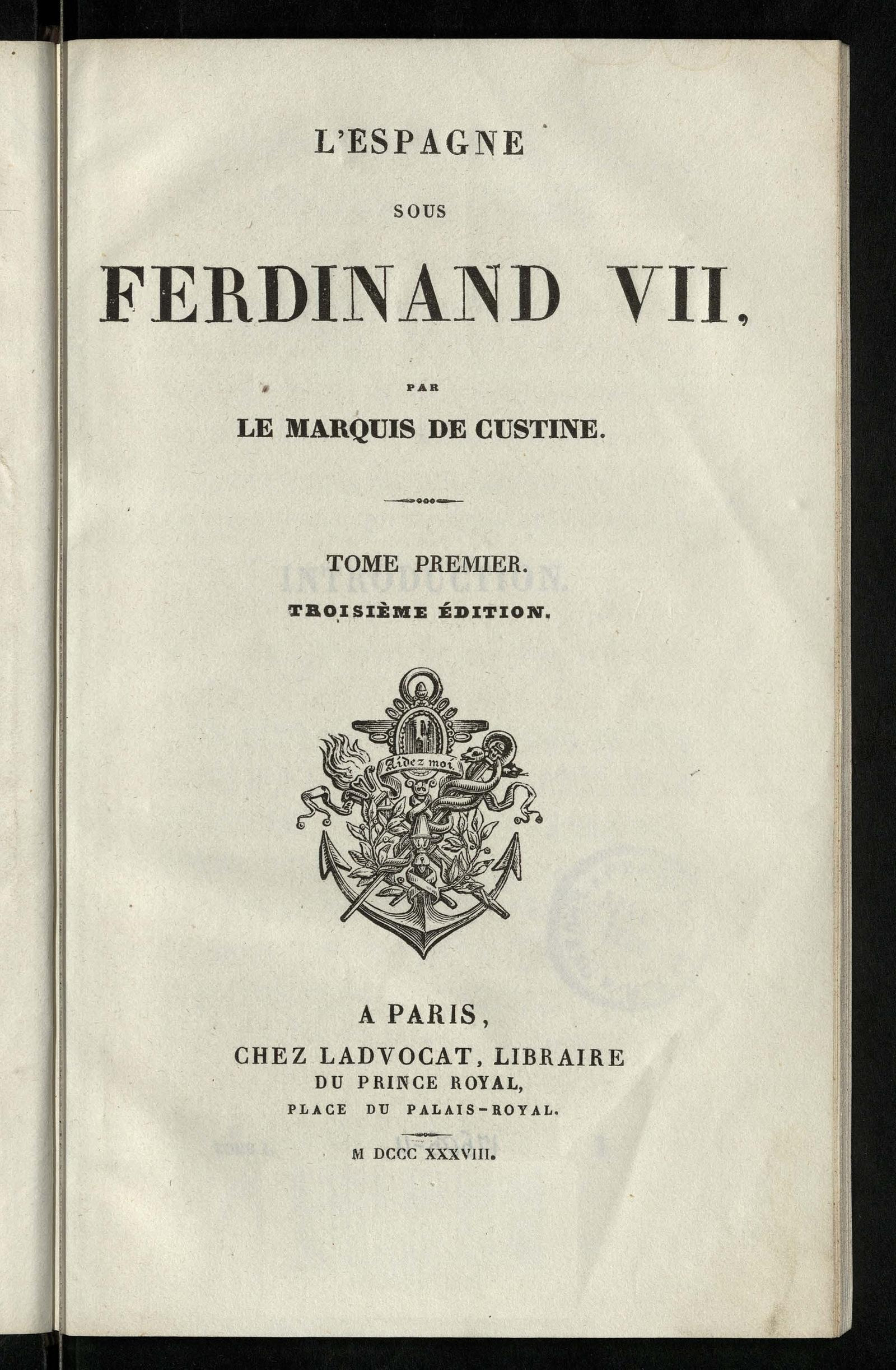 Изображение Испания при Фердинанде VII. T. 1
