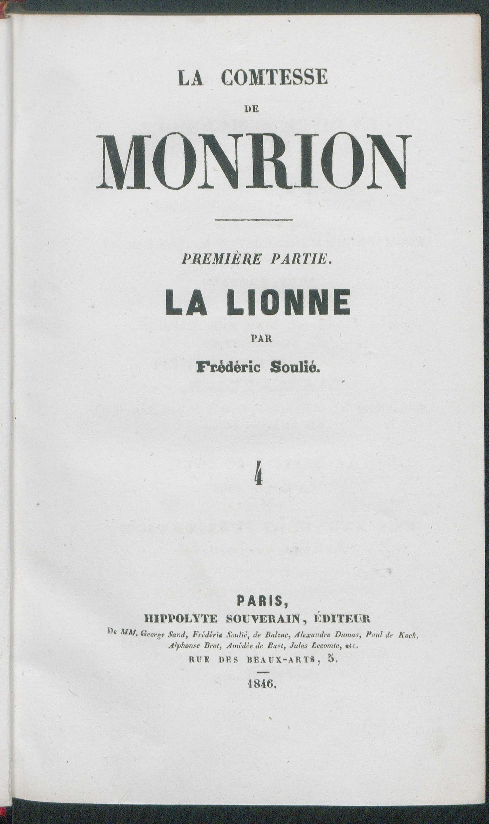 Изображение книги Графиня де Монрион. Ч.1, 4