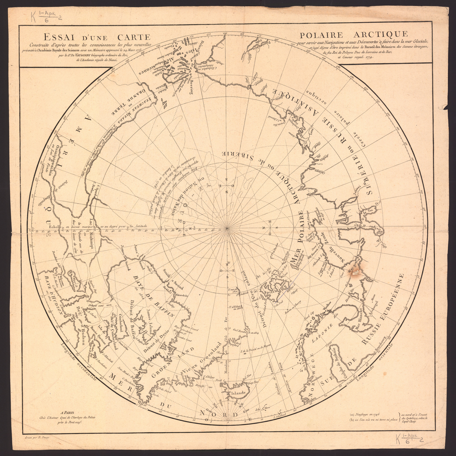 Изображение книги Essai d'une carte polaire arctique