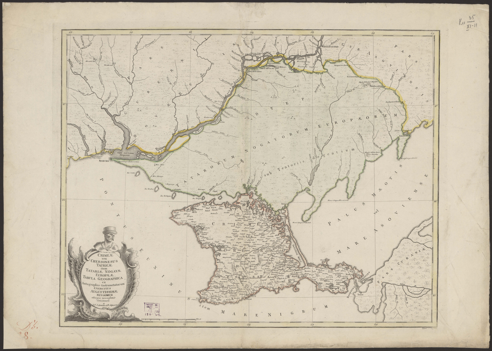 Изображение Crimeæ seu Chersonesus Tauricæ item Tatariæ Nogayæ Europææ Tabula Geographica