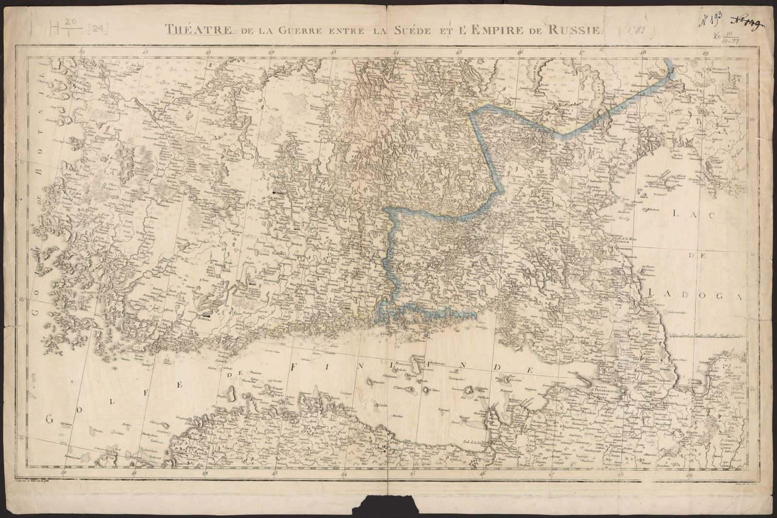 Изображение книги Théatre de la Guerre entre la Suéde et L'Empire de Russie
