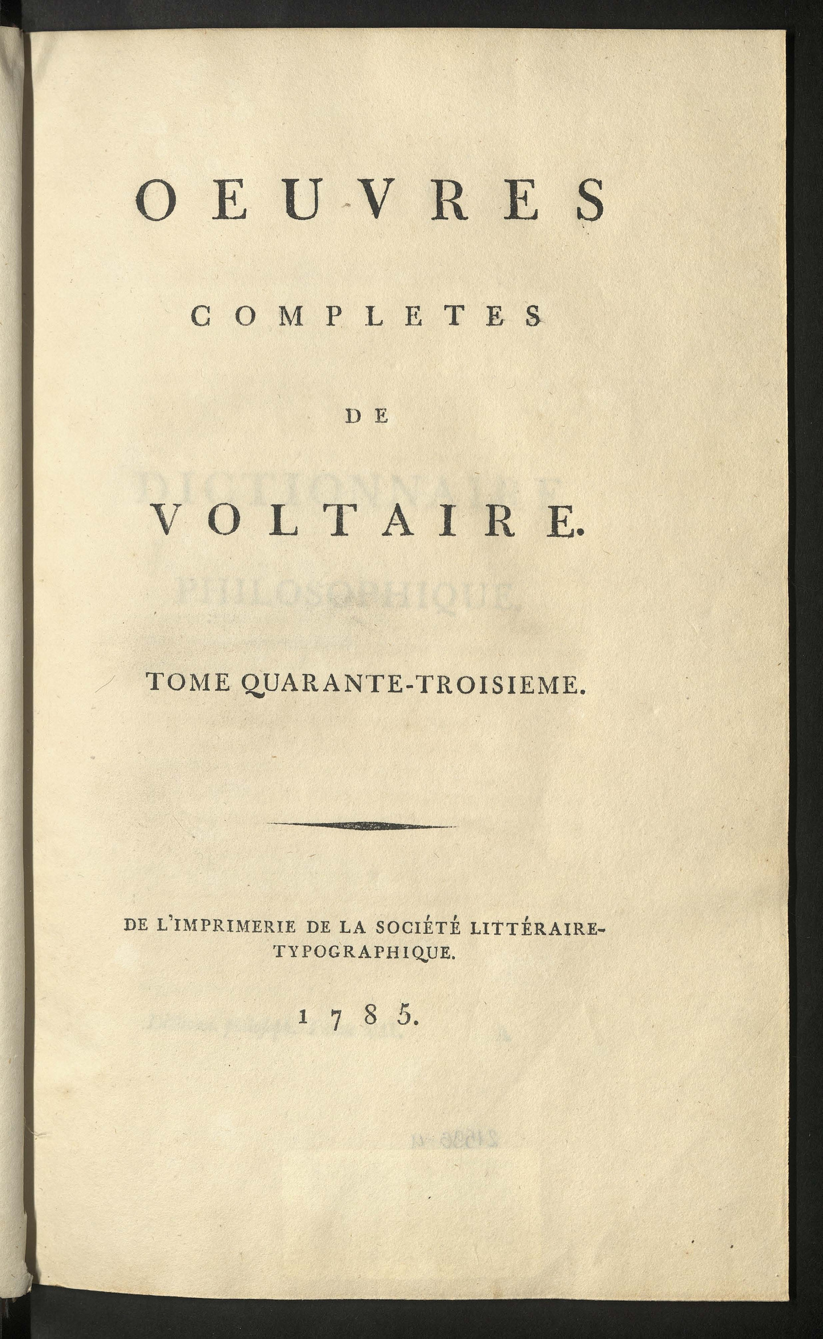 Изображение книги Полное собрание сочинений Вольтера. Т. 43