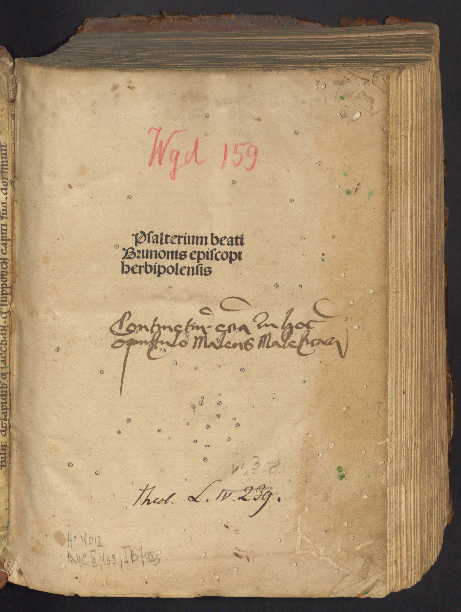 Изображение Psalterium latinum
