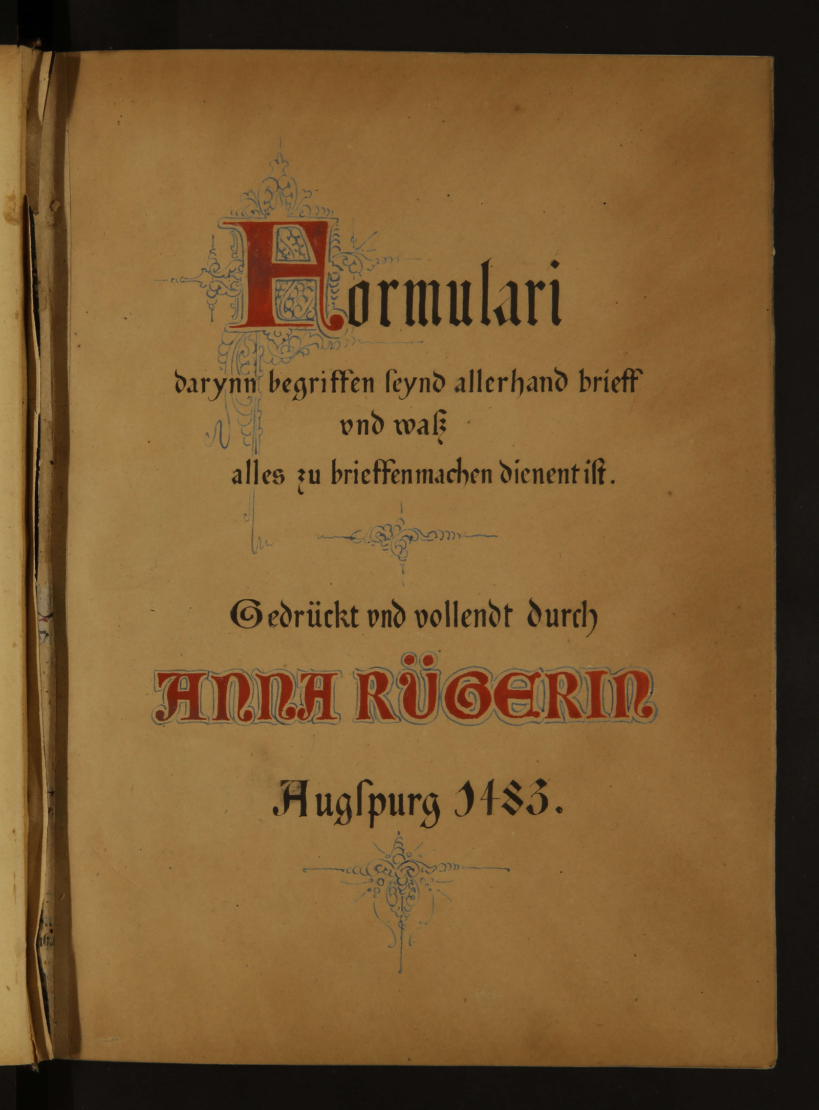 Изображение книги Formulare und deutsche Rhetorica