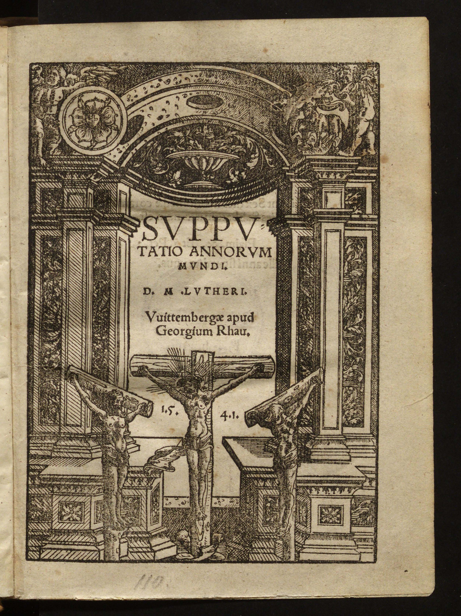 Изображение книги Supputatio annorum mundi D. M. Lutheri