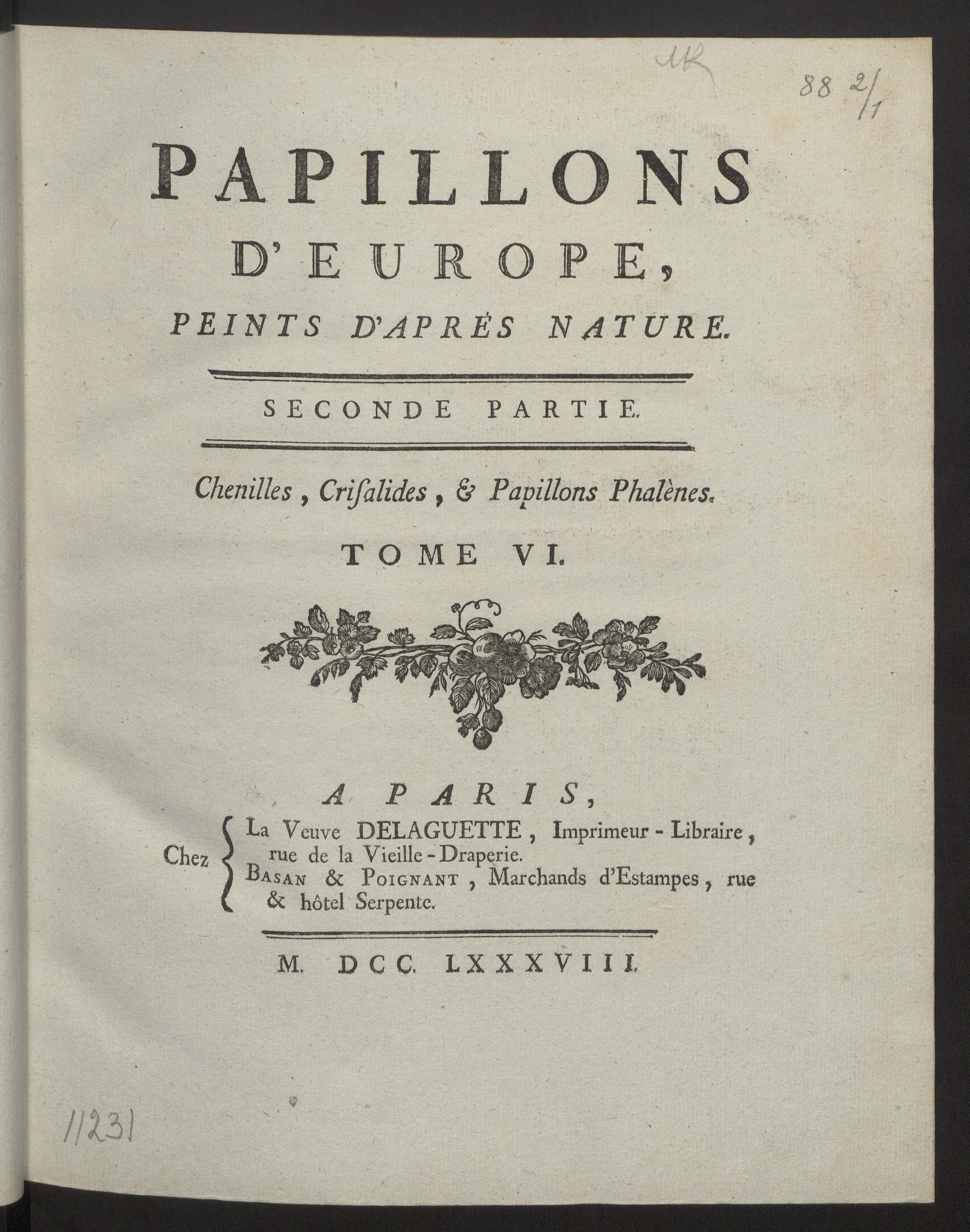 Изображение Papillons d'Europe, peints d'après nature. Т. 6  Ч. 2