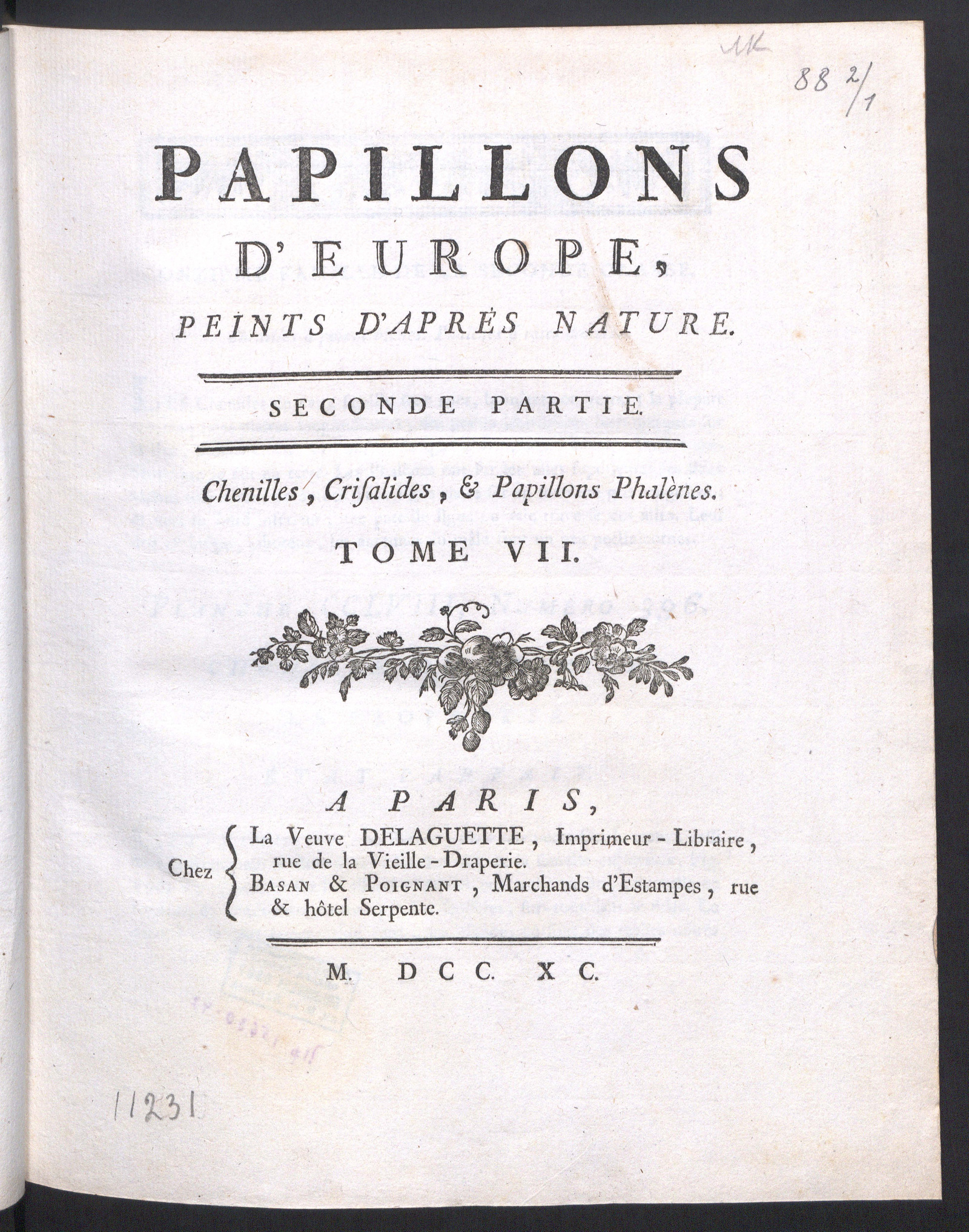 Изображение Papillons d'Europe, peints d'après nature. Т. 7  Ч. 2