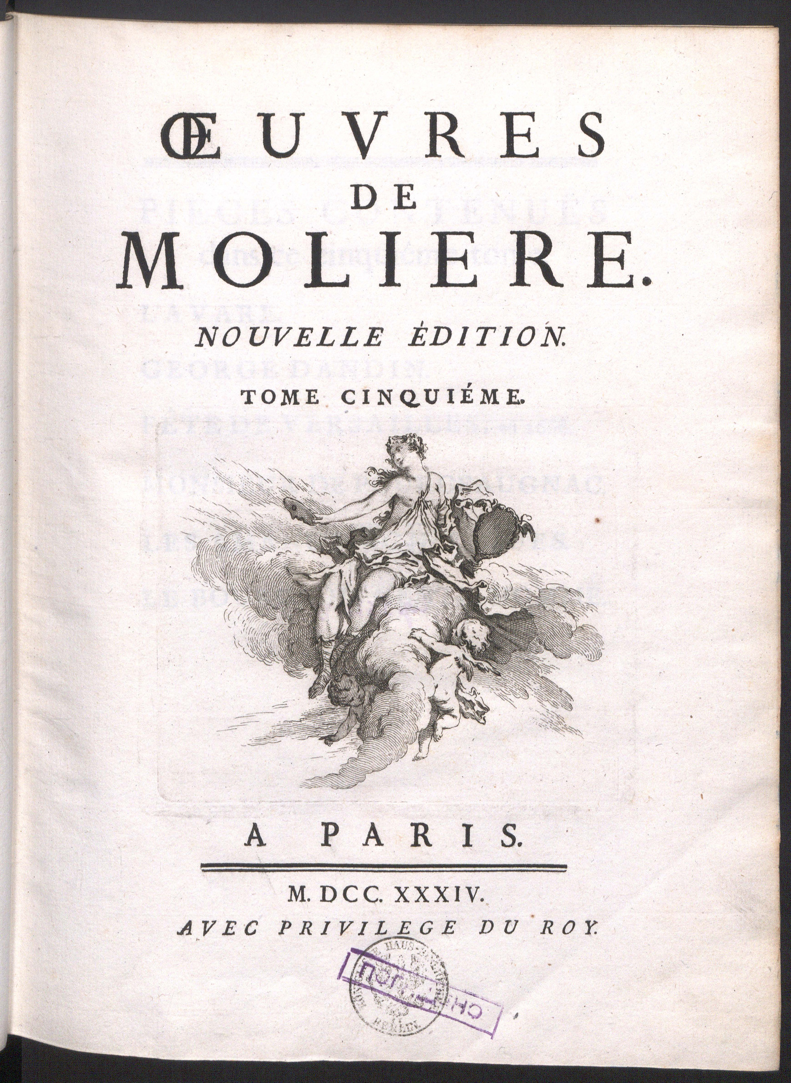Изображение Oeuvres de Molière. Т. 5