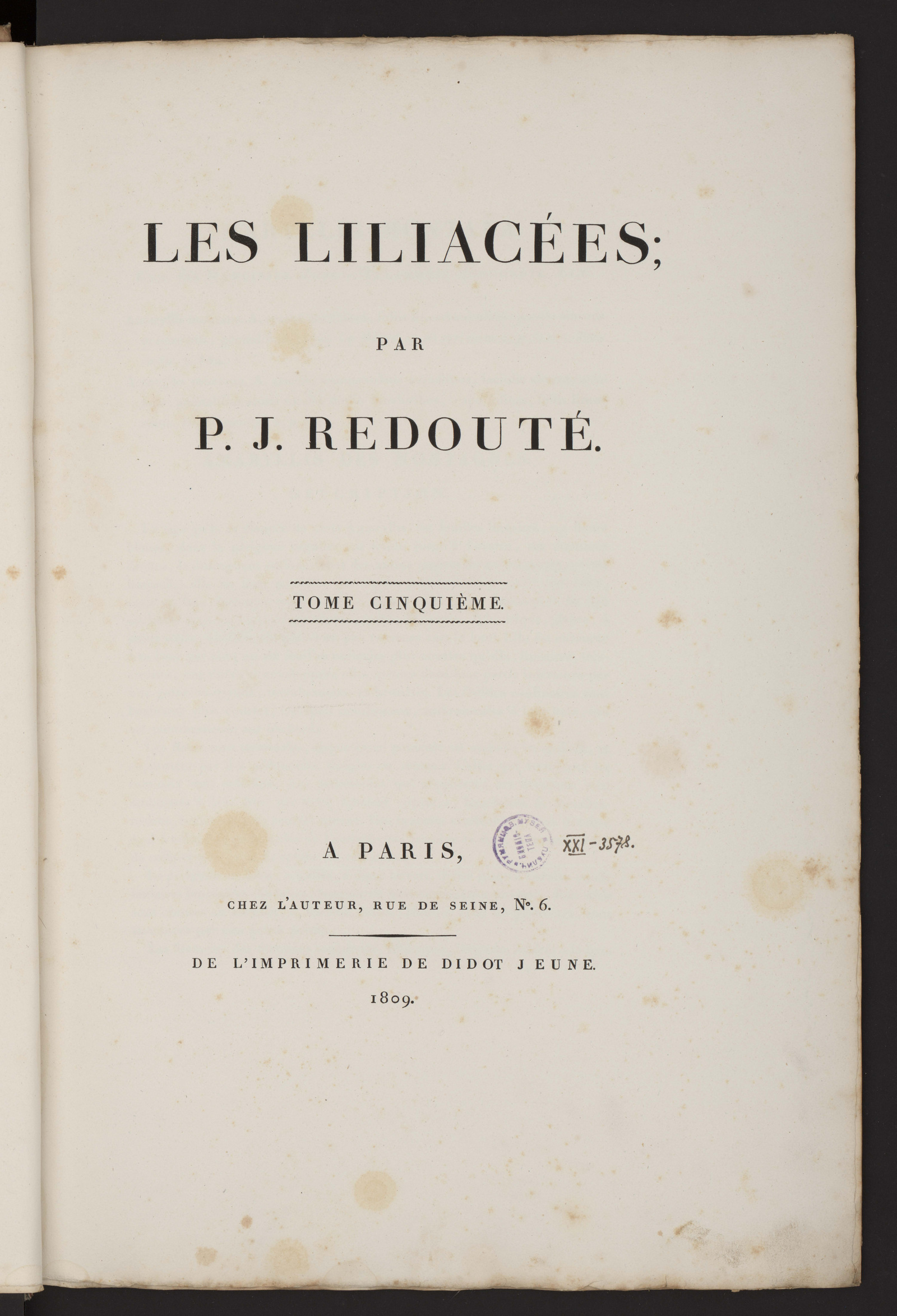 Изображение Les Liliacées. T. 5