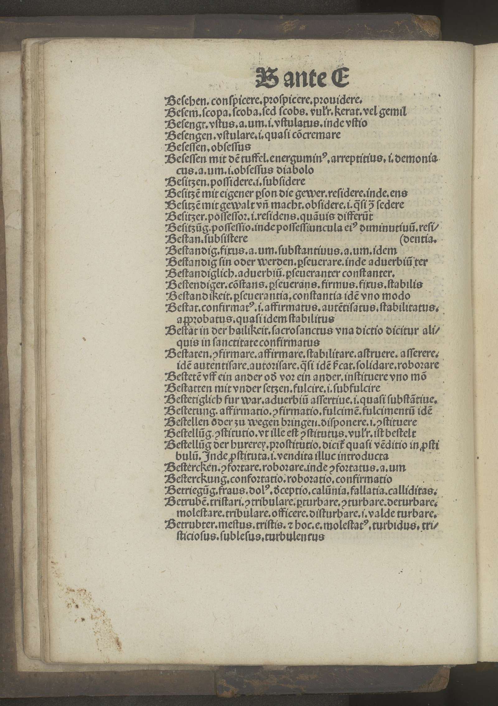 Изображение Vocabularius incipiens teutonicum ante latinum