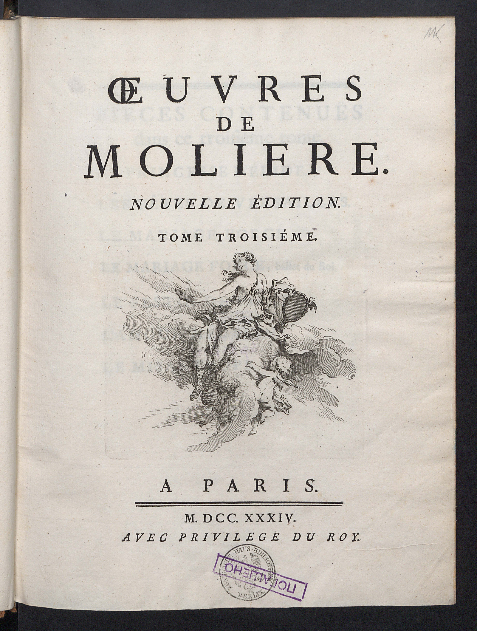 Изображение Oeuvres de Molière. Т. 3