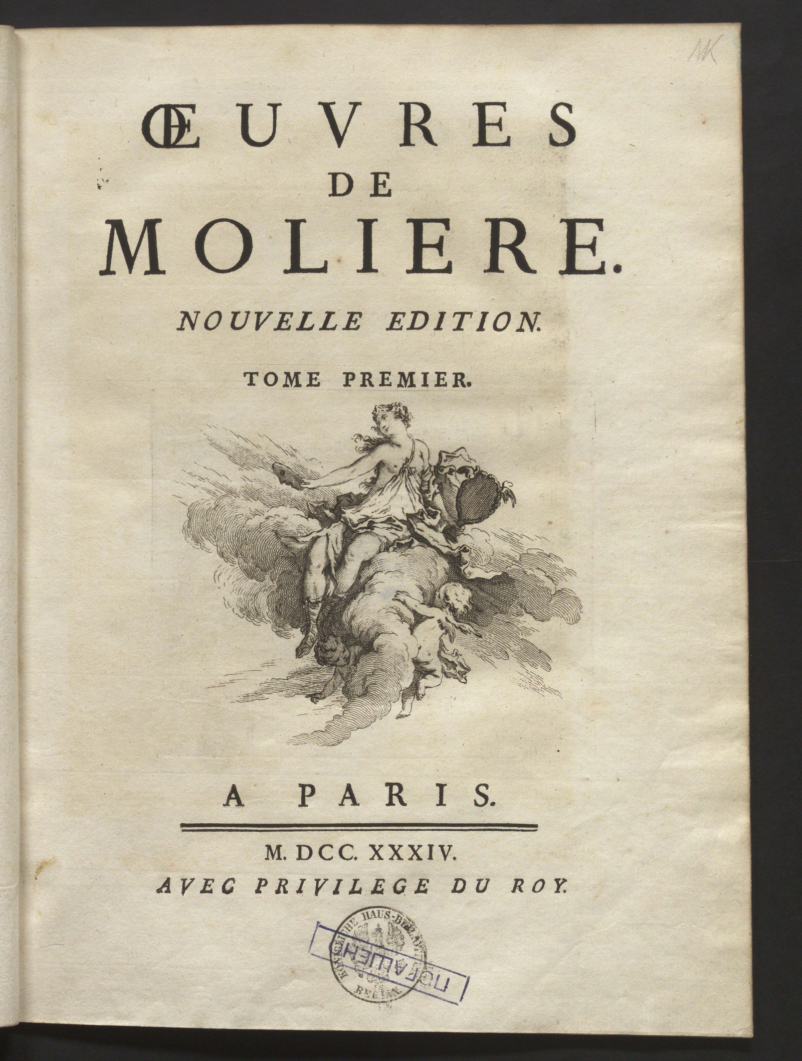 Изображение Oeuvres de Molière. Т. 1