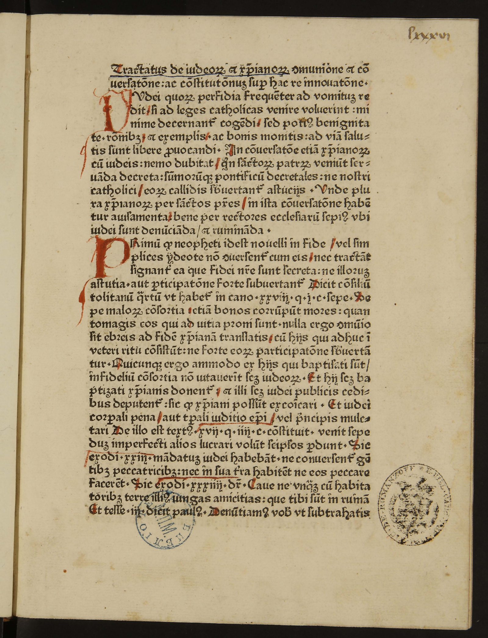 Изображение книги De communione et conversatione Judaeorum et christianorum