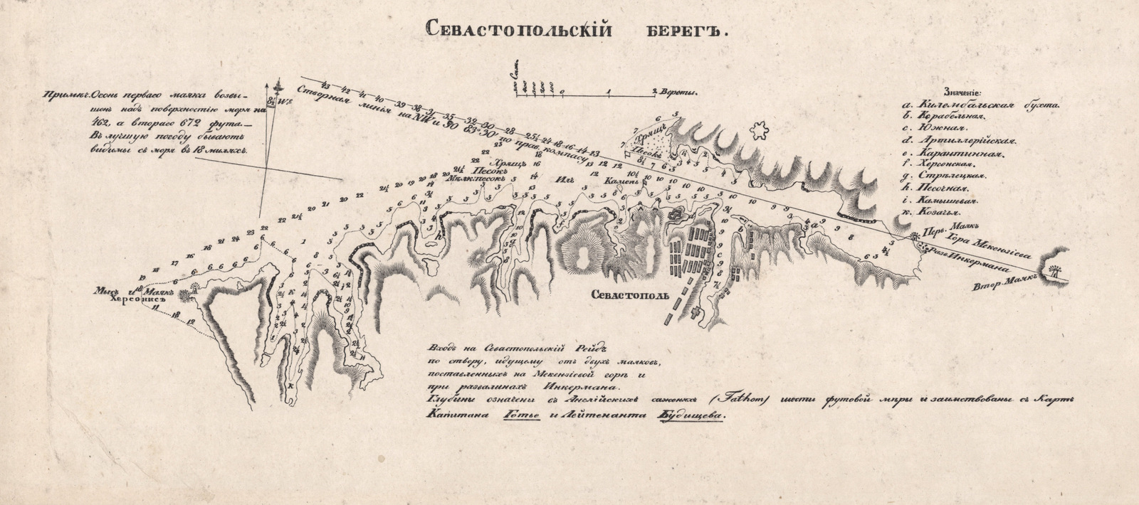 Фоновое изображение Карта Южного берега Крыма, принадлежащая к Крымскому сборнику Петра Кеппена