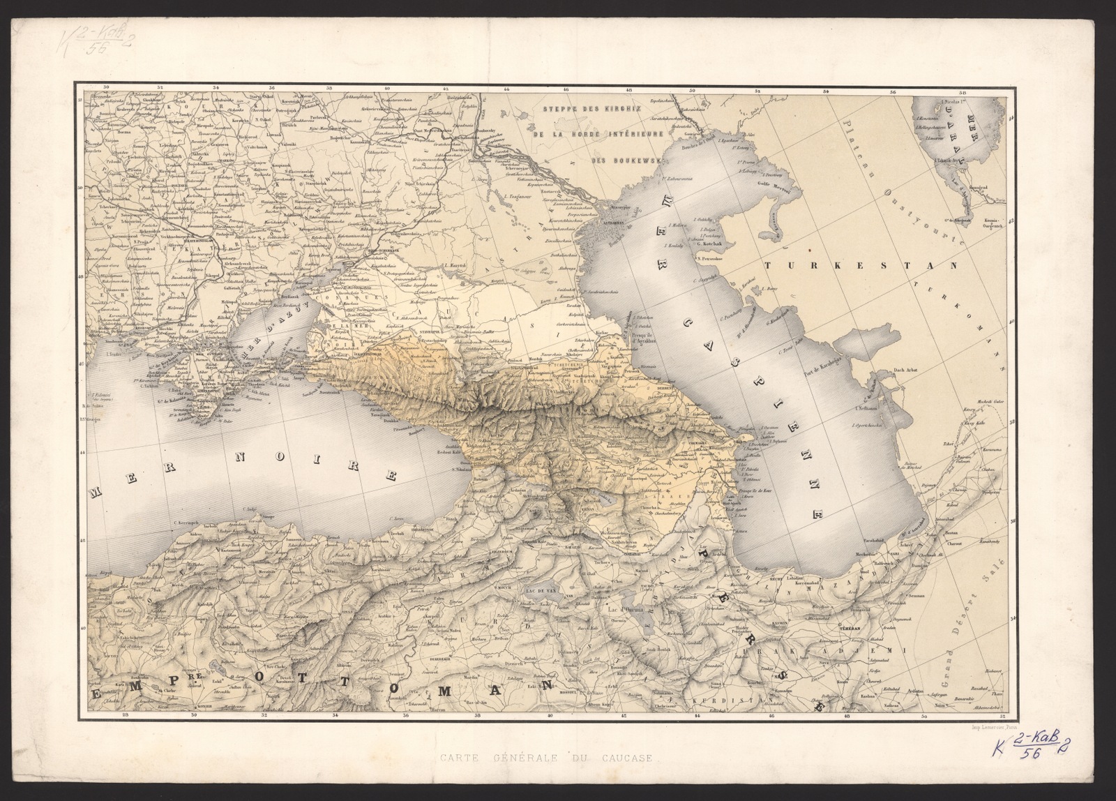 Изображение книги Кавказ. Carte générale du Caucase
