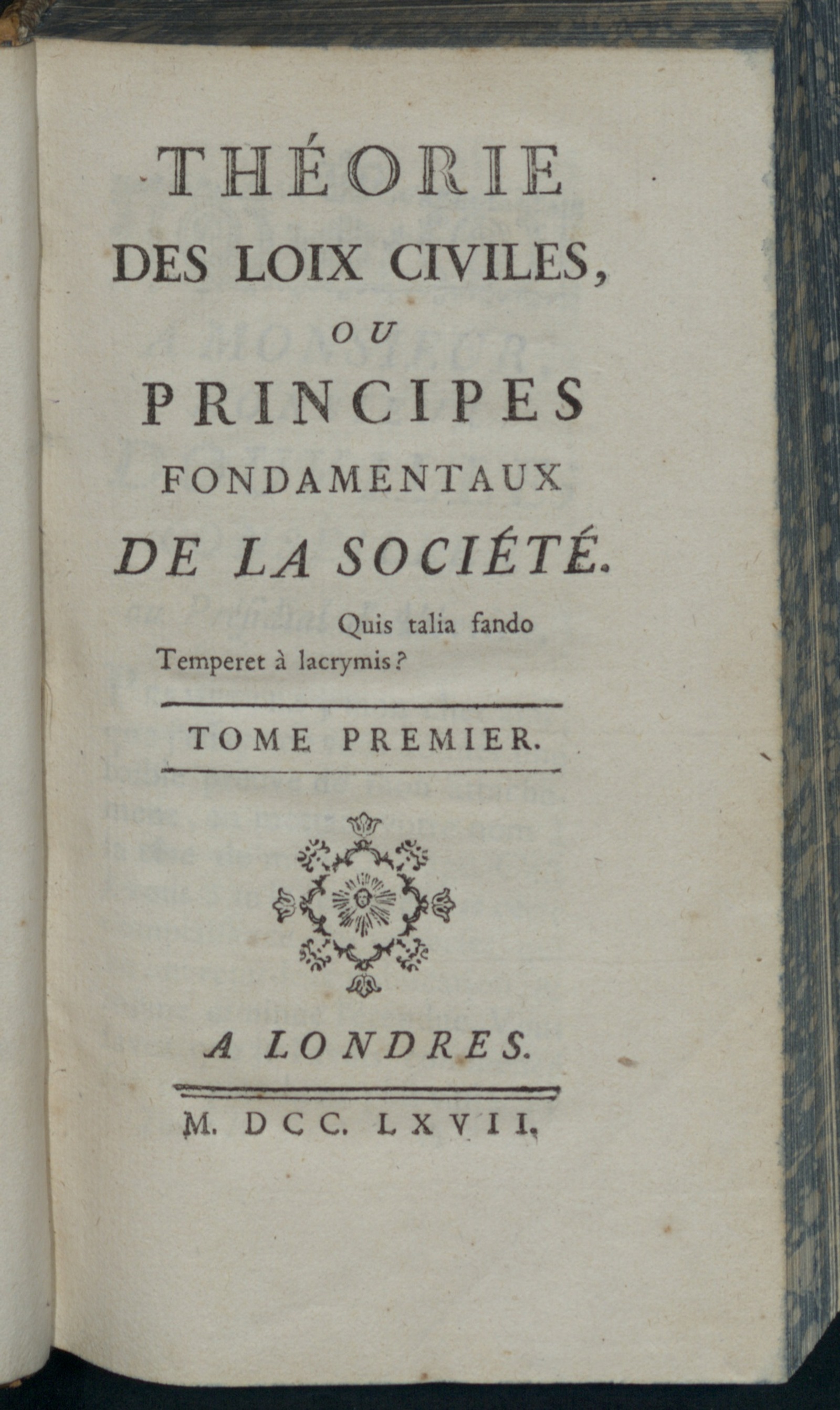Изображение книги Principes fondamentaux de la société. T. 1