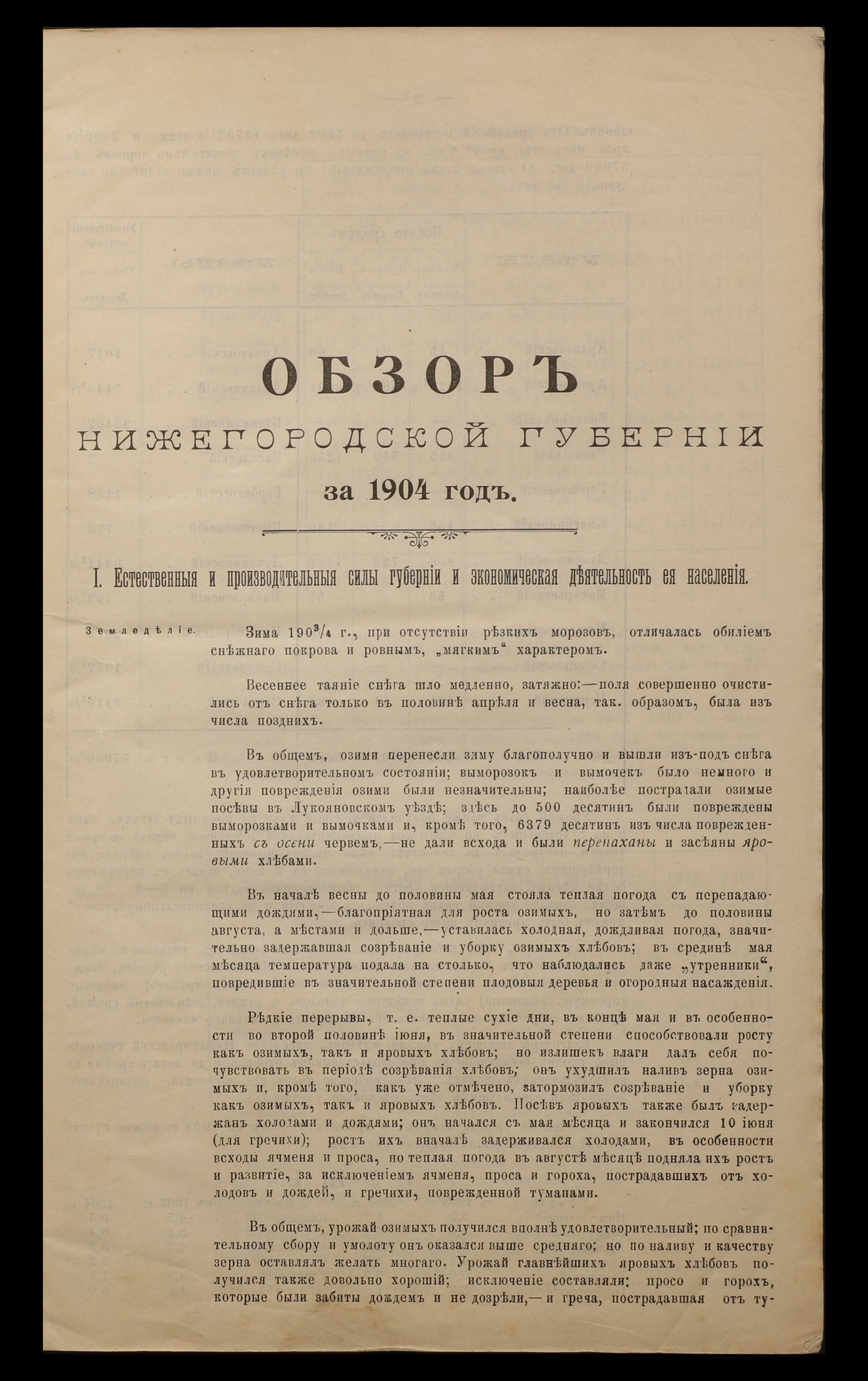 Изображение Обзор Нижегородской губернии за 1904 год