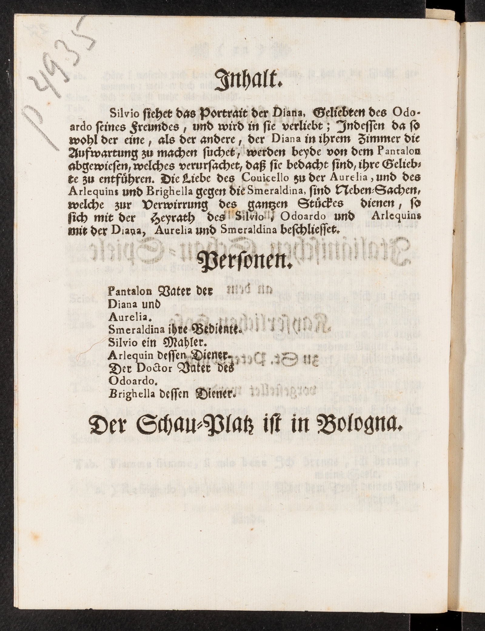 Изображение книги Der glückliche Betrug welcher 1734 in einem Italiänischen Schau-Spiele an dem Kayserlichen Hofe zu St. Petersburg vorgestellet worden