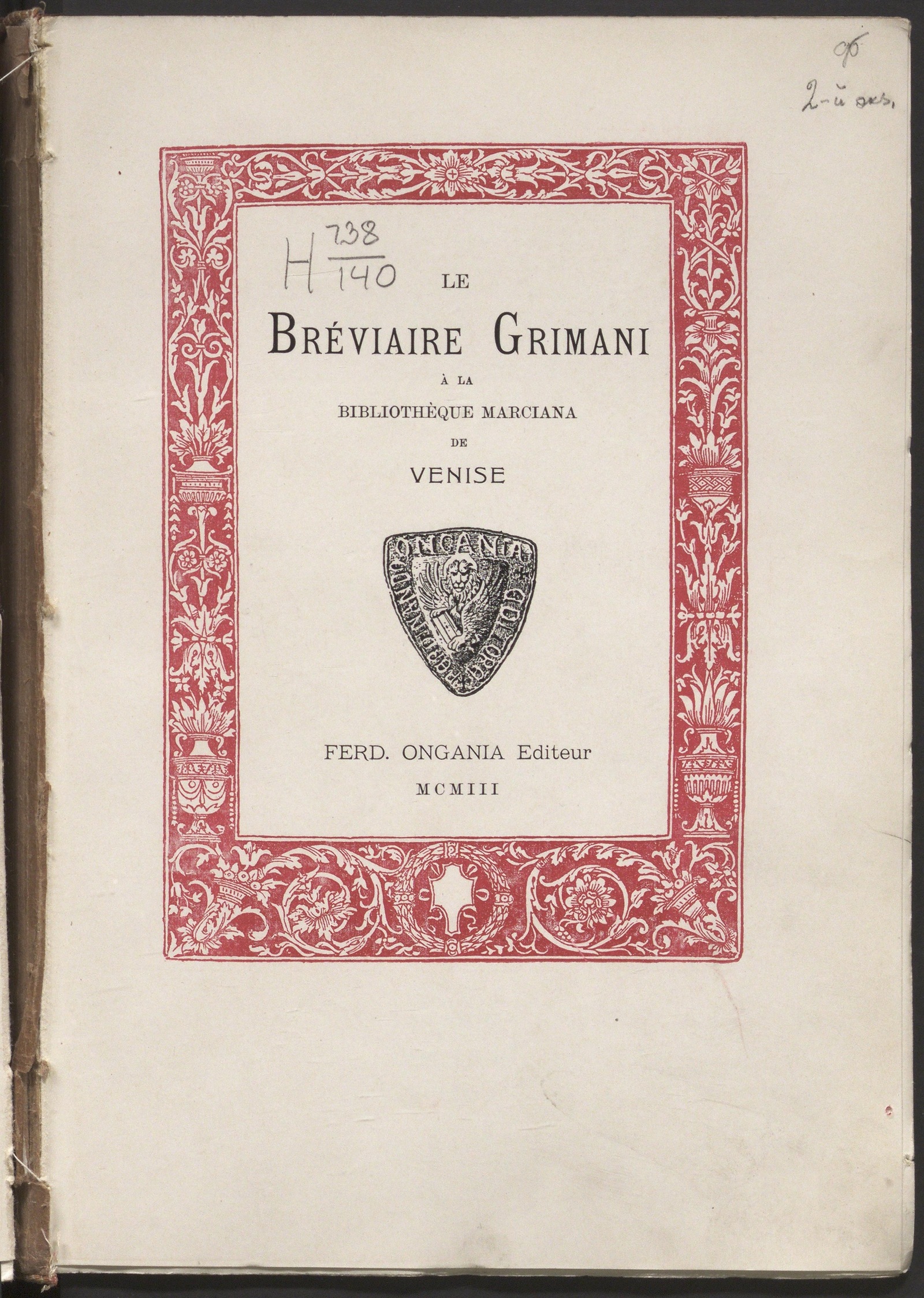 Изображение книги Le Bréviaire Grimani à la Bibliothèque Marciana de Venise