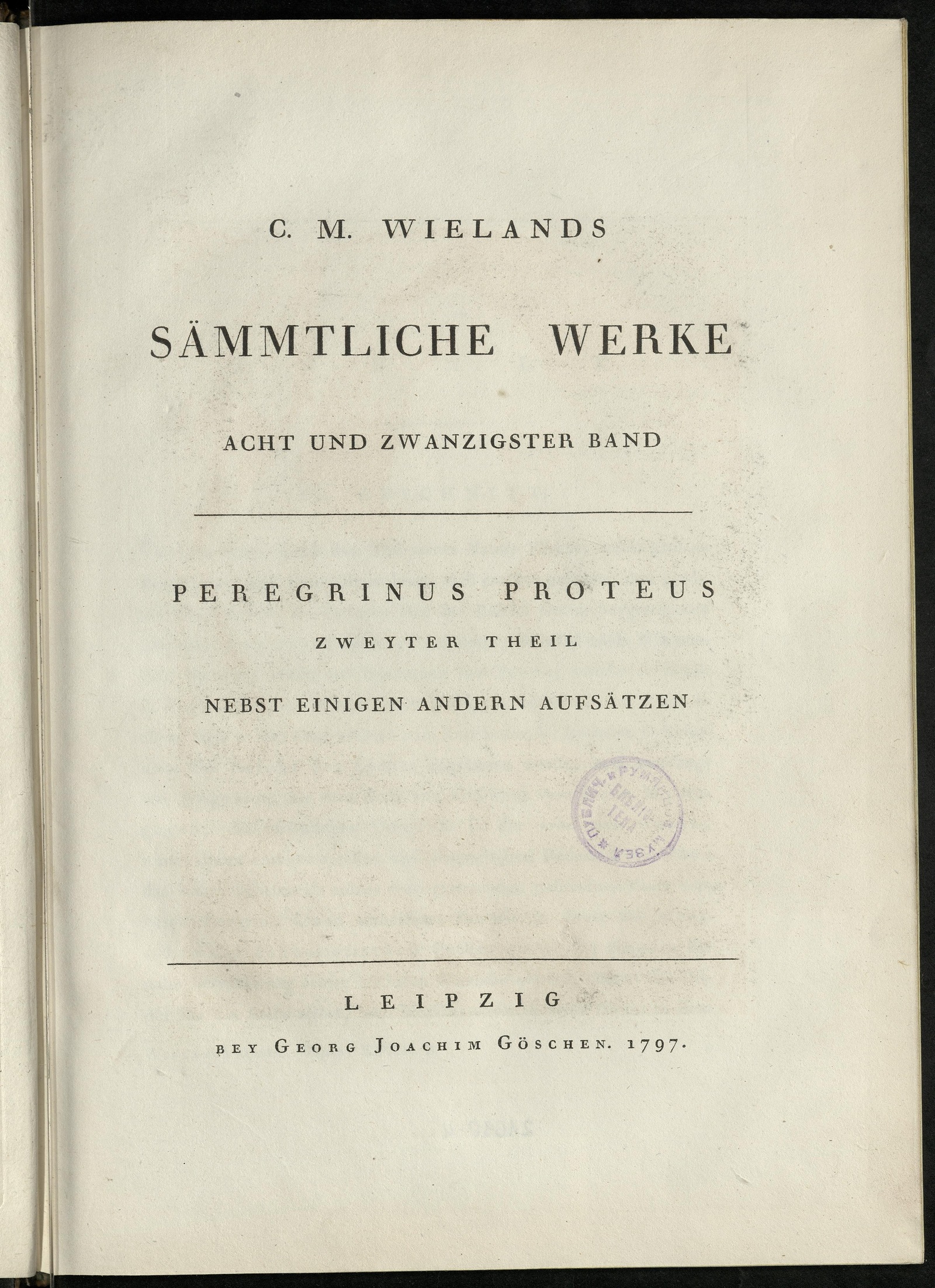 Изображение книги C. M. Wielands Sämmtliche Werke. Bd. 28. Peregrinus Proteus. T. 2. Nebst einigen andern Aufsätzen