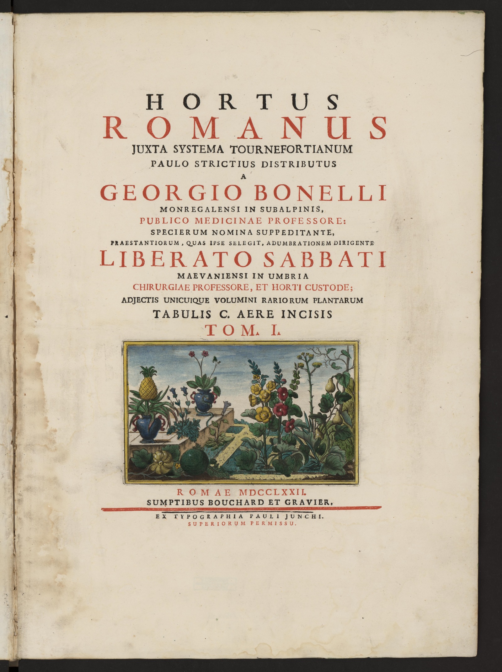 Изображение книги Hortus Romanus...T. 1