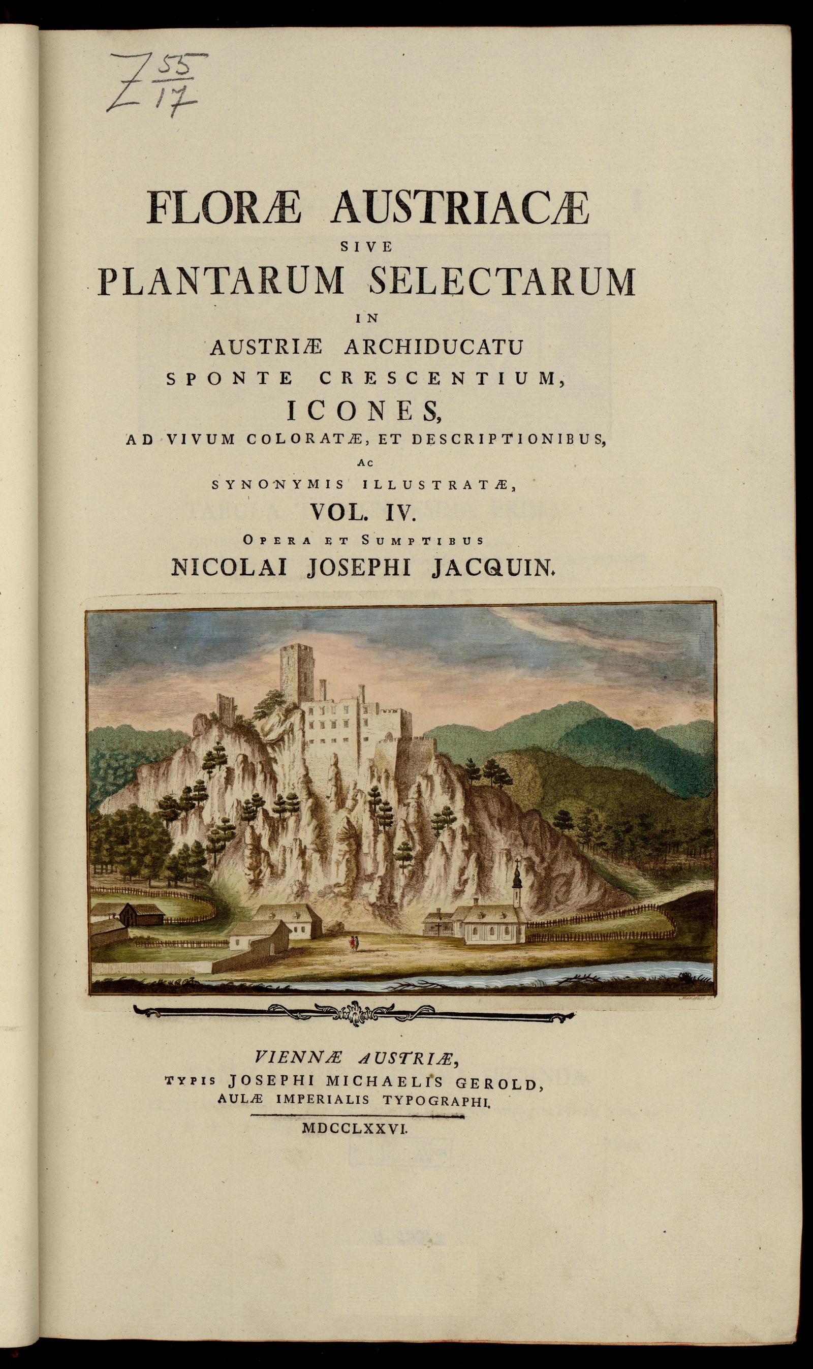 Изображение Florae austriacae, sive Plantarum selectarum in Austriae...V. 4