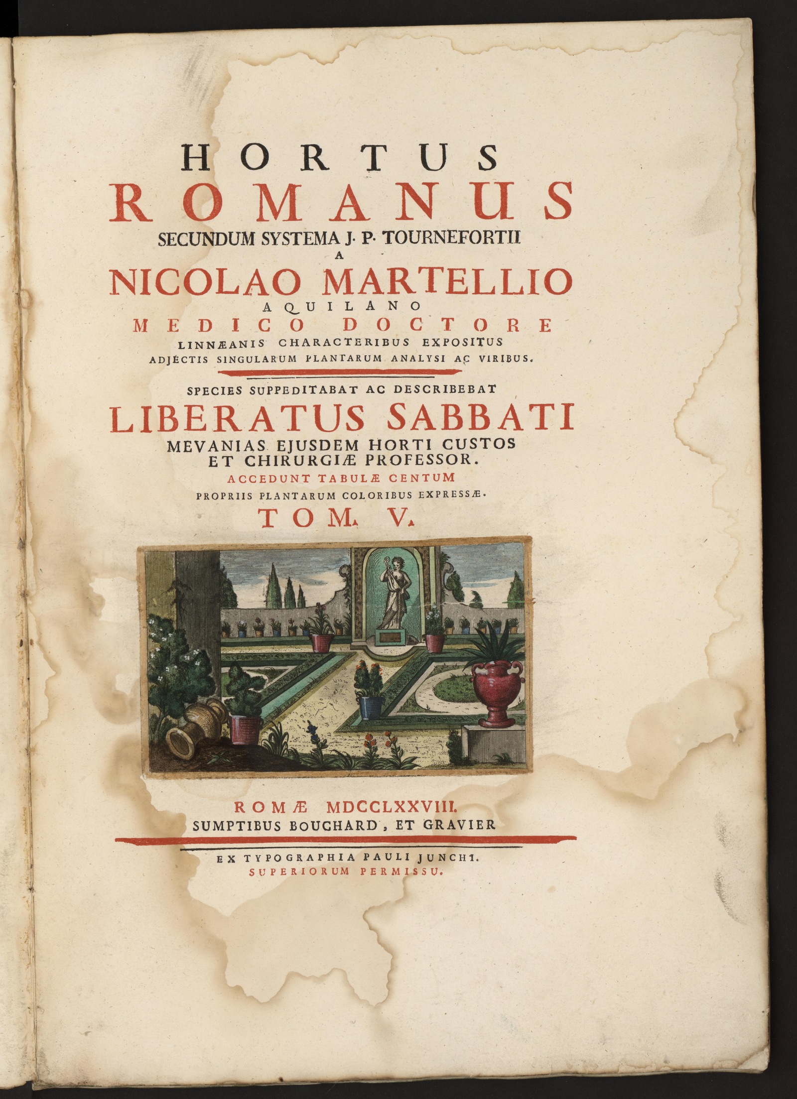 Изображение книги Hortus Romanus...T. 5