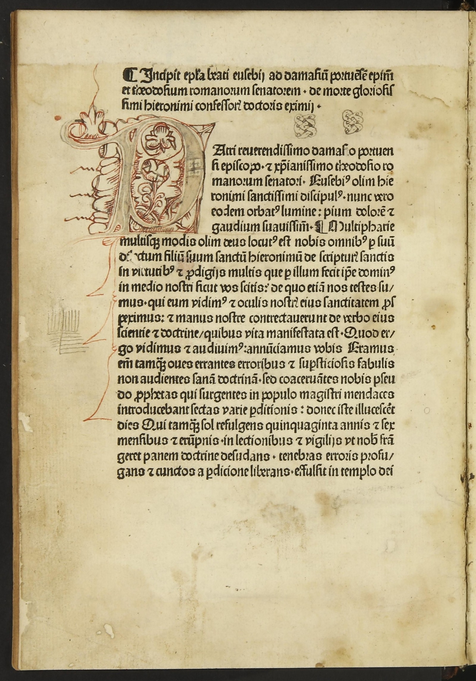 Изображение книги Epistola de morte Hieronymi