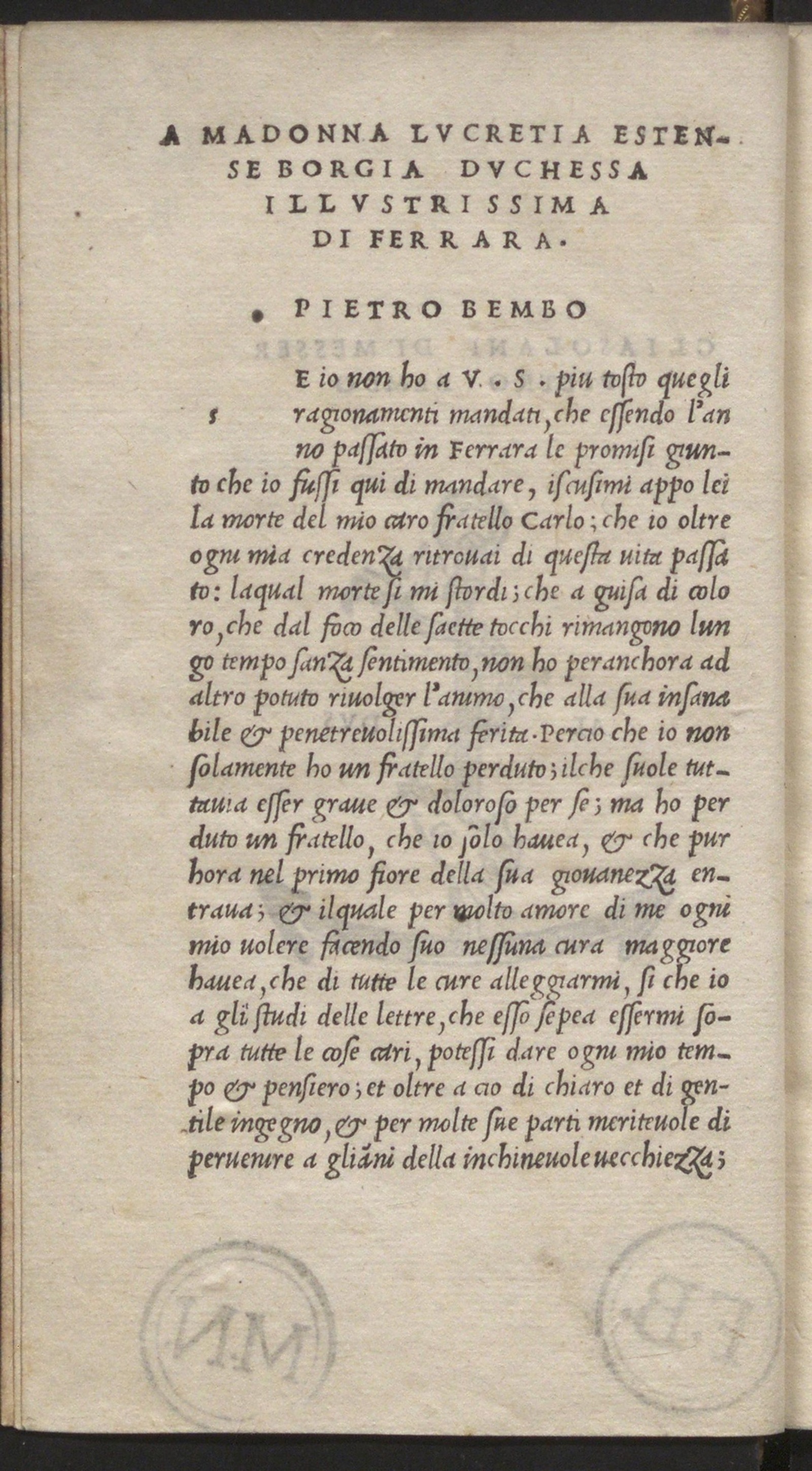 Изображение книги Gli Asolani di Messer Pietro Bembo