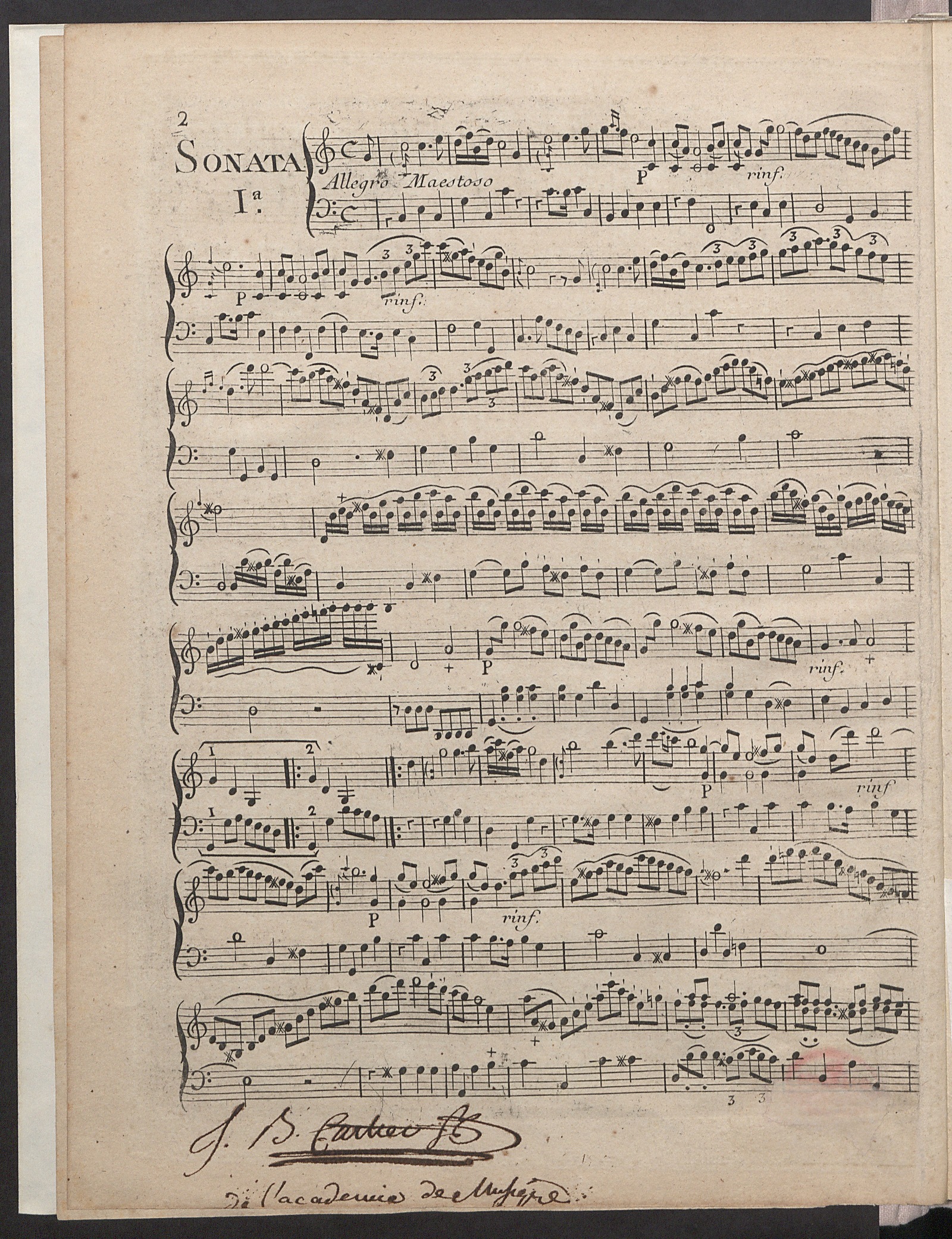 Изображение книги Sei sonate: A violino solo col basso