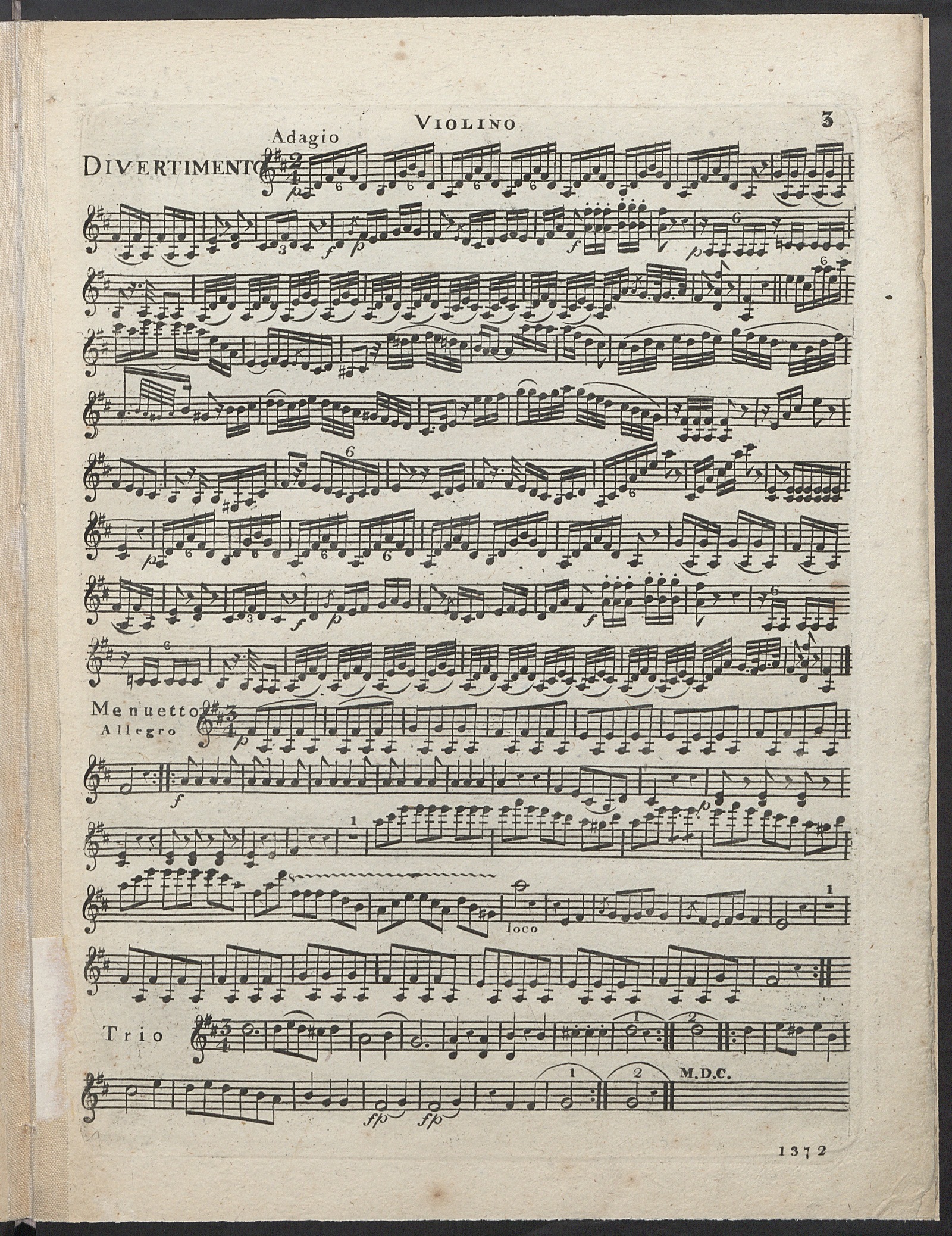Изображение книги Divertissement: pour flûte, violon, alto & violoncelle: oeuv. 40-me