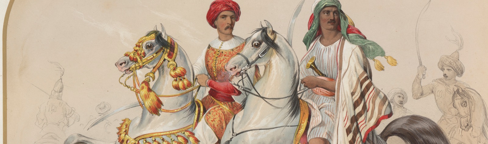 Фоновое изображение Карусель по случаю бракосочетания принца Карла Вюртембергского и великой княжны Ольги Николаевны