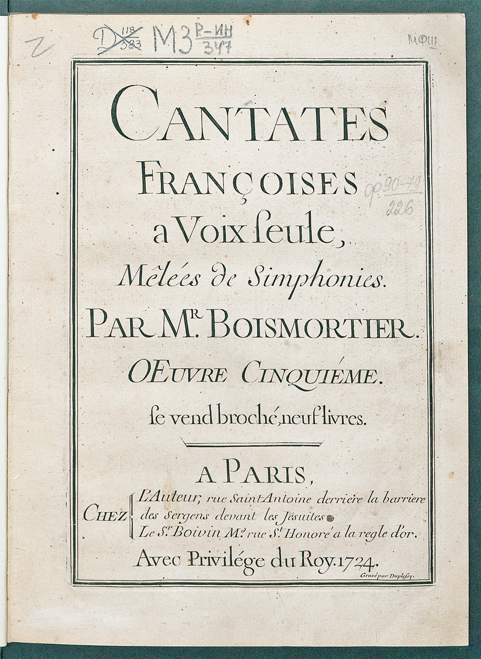 Изображение книги Французские кантаты
