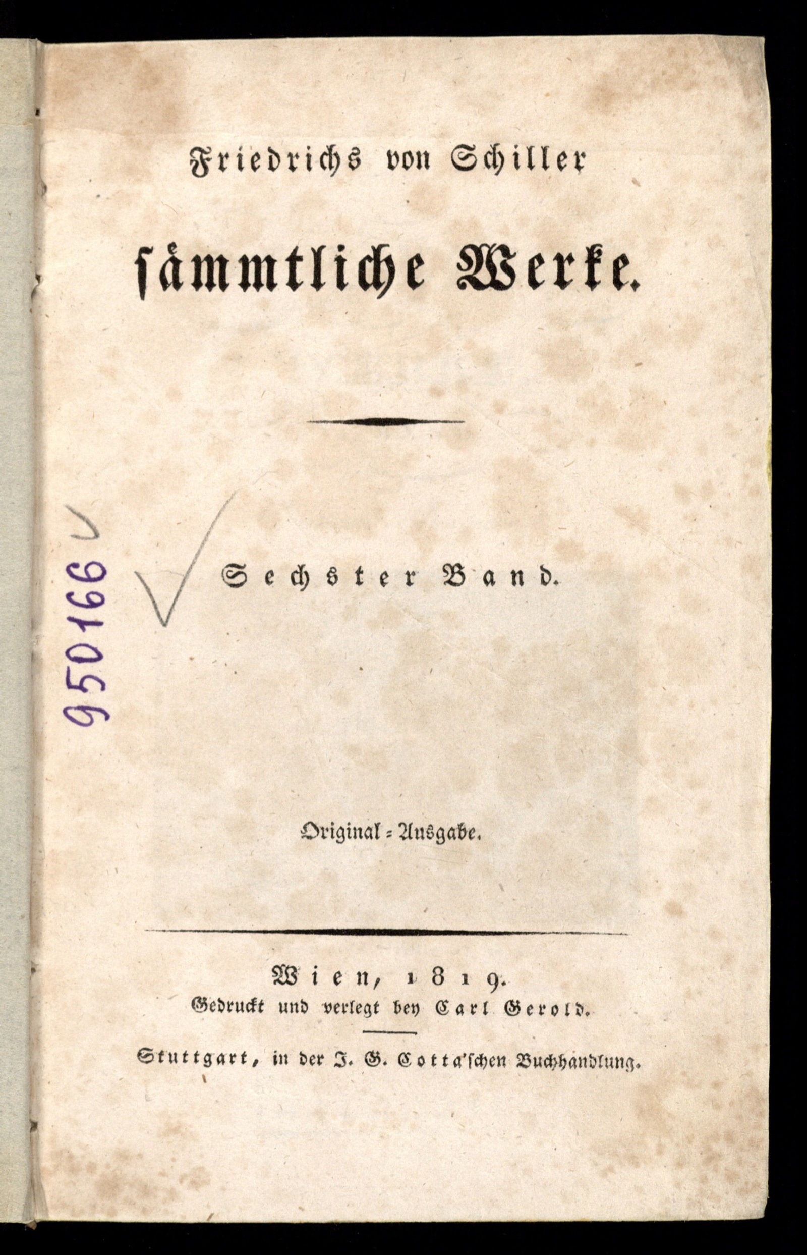 Изображение Friedrichs von Schiller sämmtliche Werke. Bd. 6