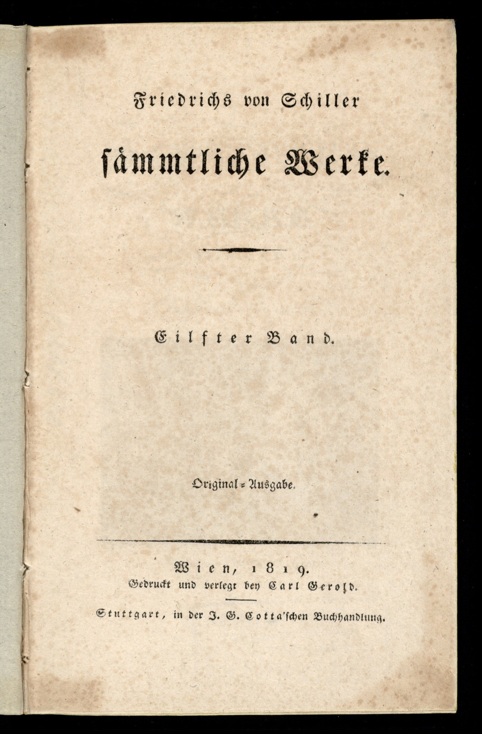 Изображение Friedrichs von Schiller sämmtliche Werke. Bd. 11