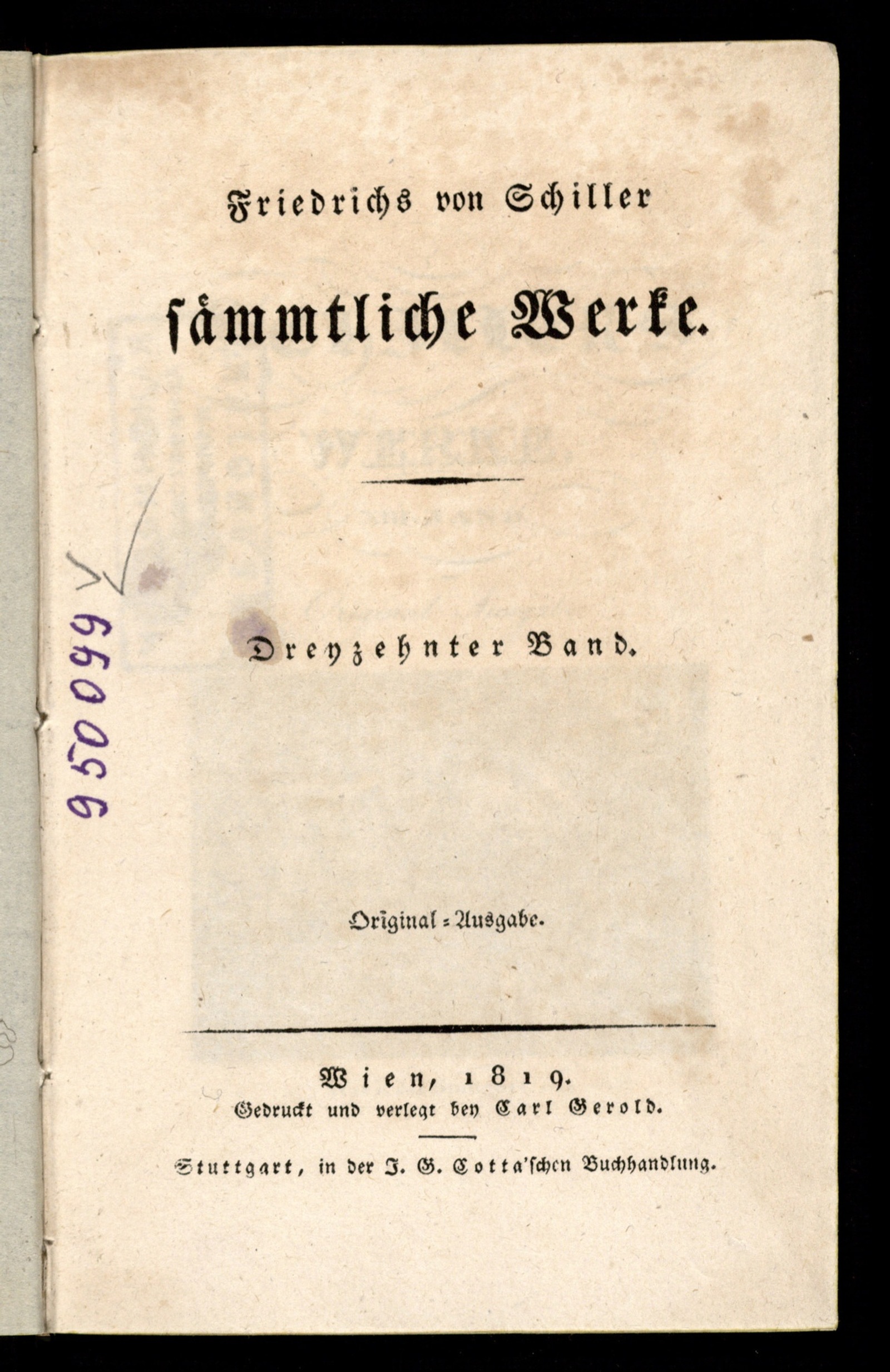Изображение Friedrichs von Schiller sämmtliche Werke. Bd. 13