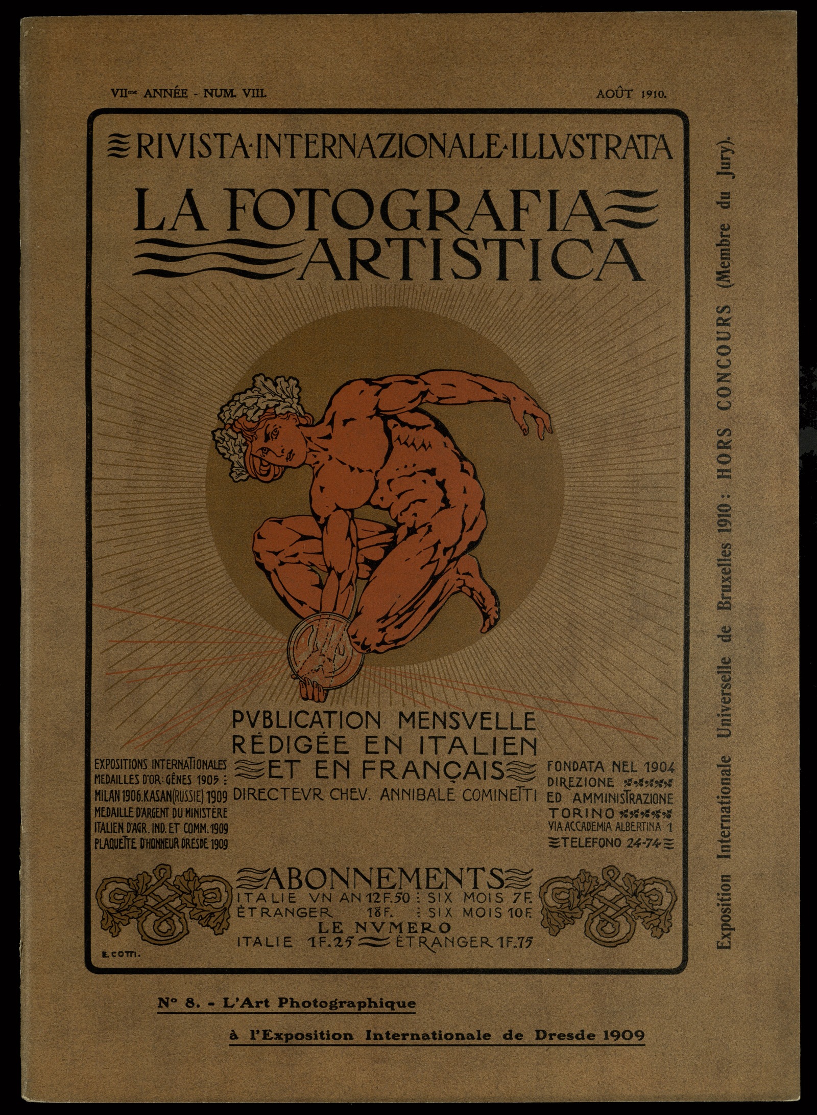 Изображение La fotografia artistica. 1910, № 8