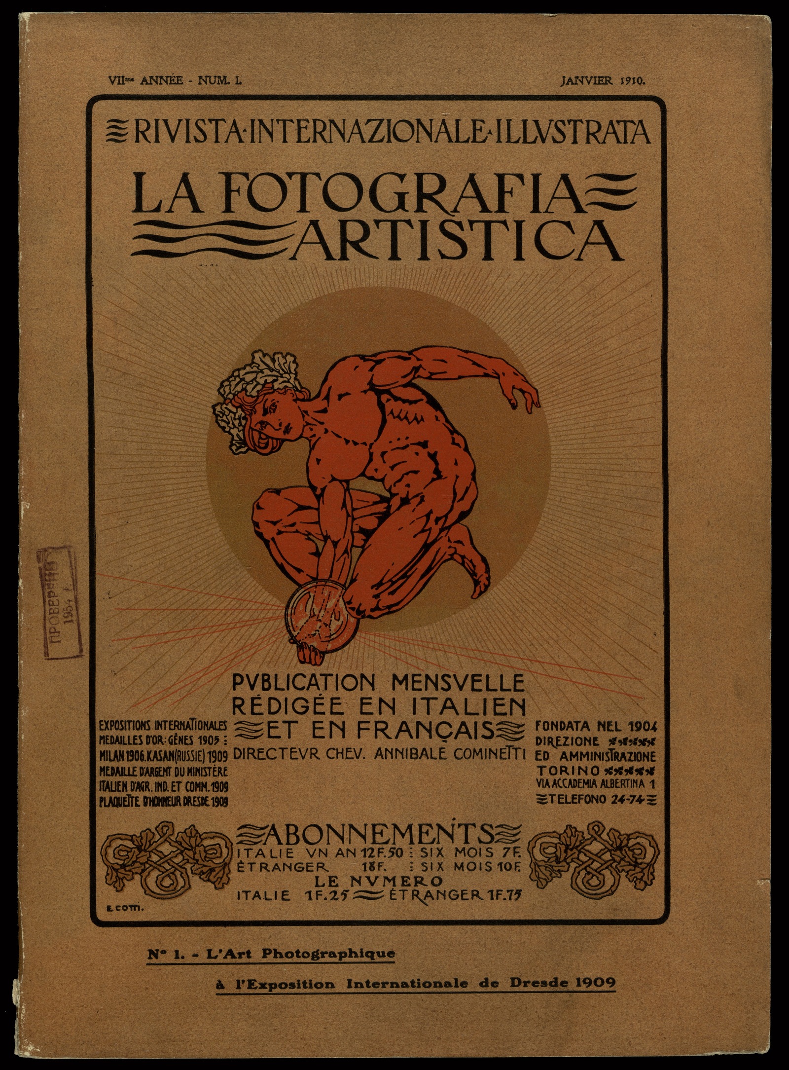 Изображение La fotografia artistica. 1910, № 1