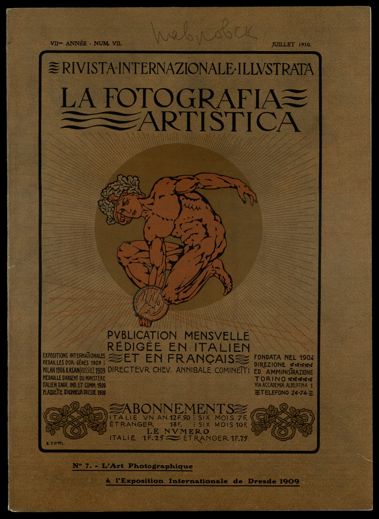 Изображение книги La fotografia artistica. 1910, № 7