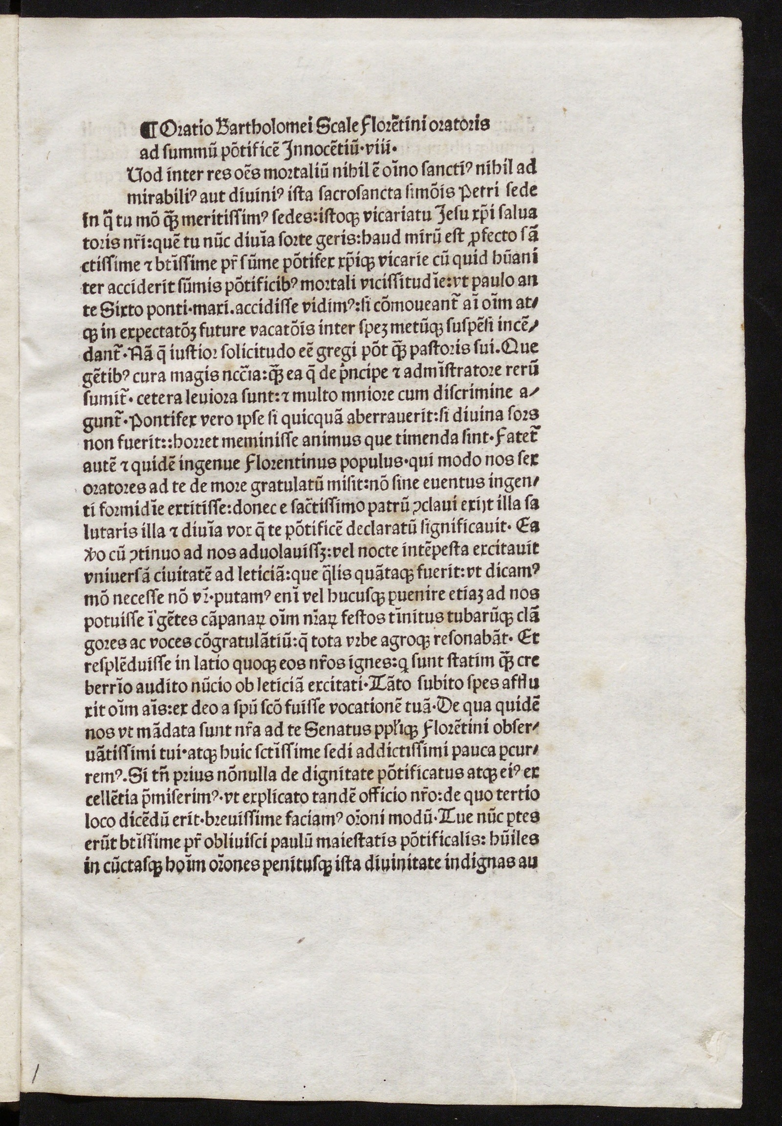 Изображение книги Oratio ad Innocentium VIII