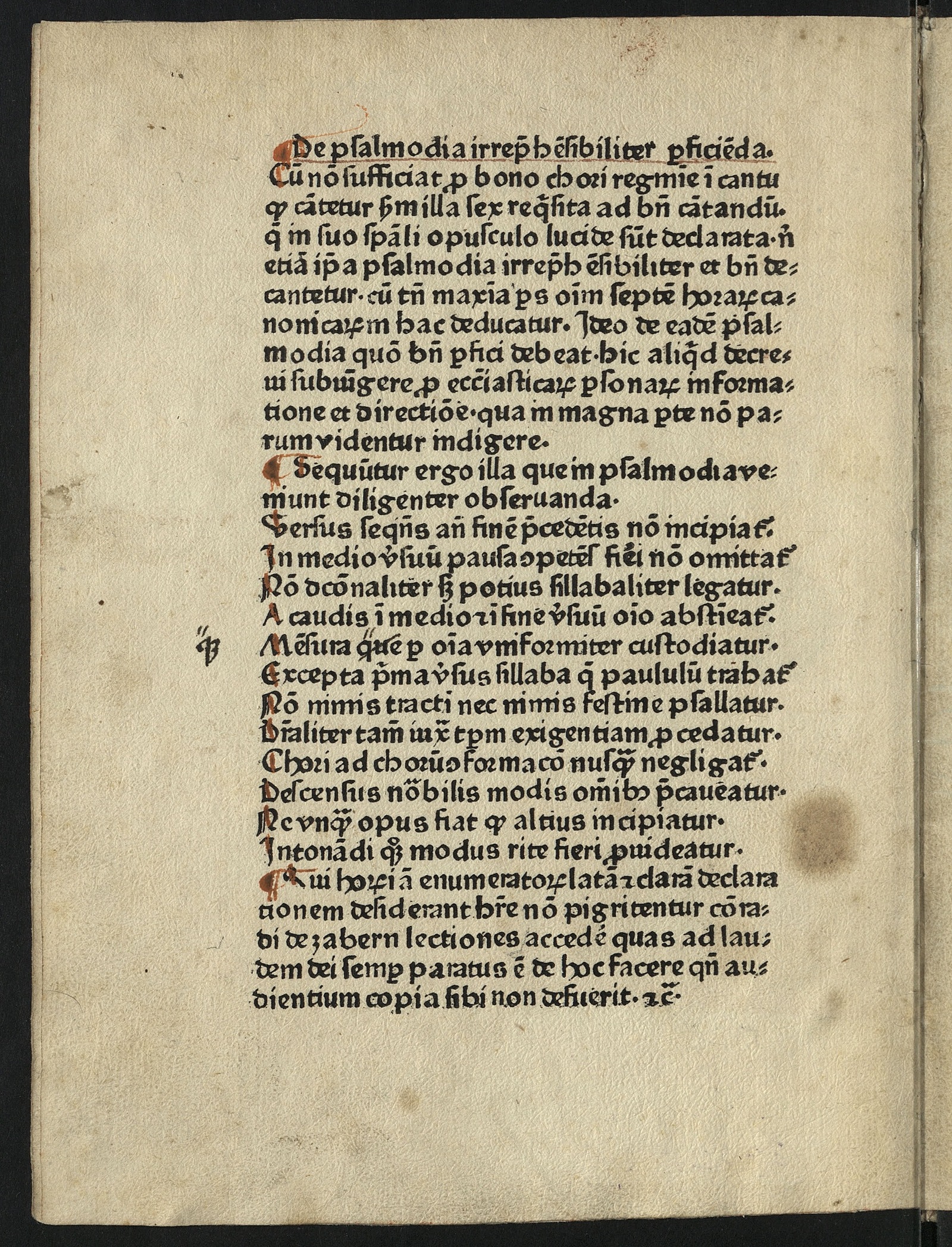 Изображение книги De psalmodia perficienda et modo legendi in choro