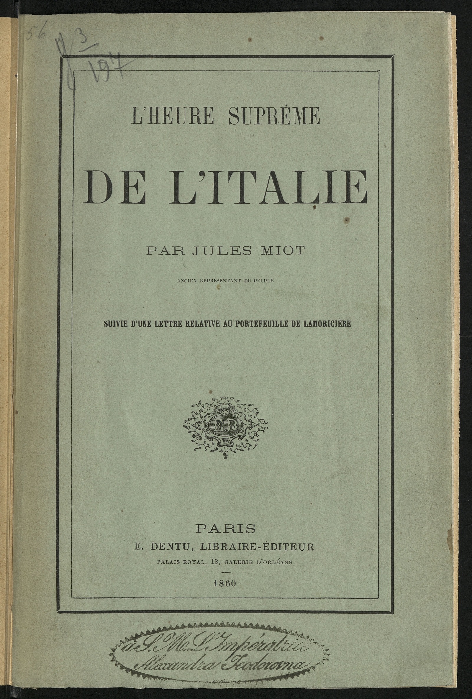 Изображение книги L'heure suprême de l'Italie