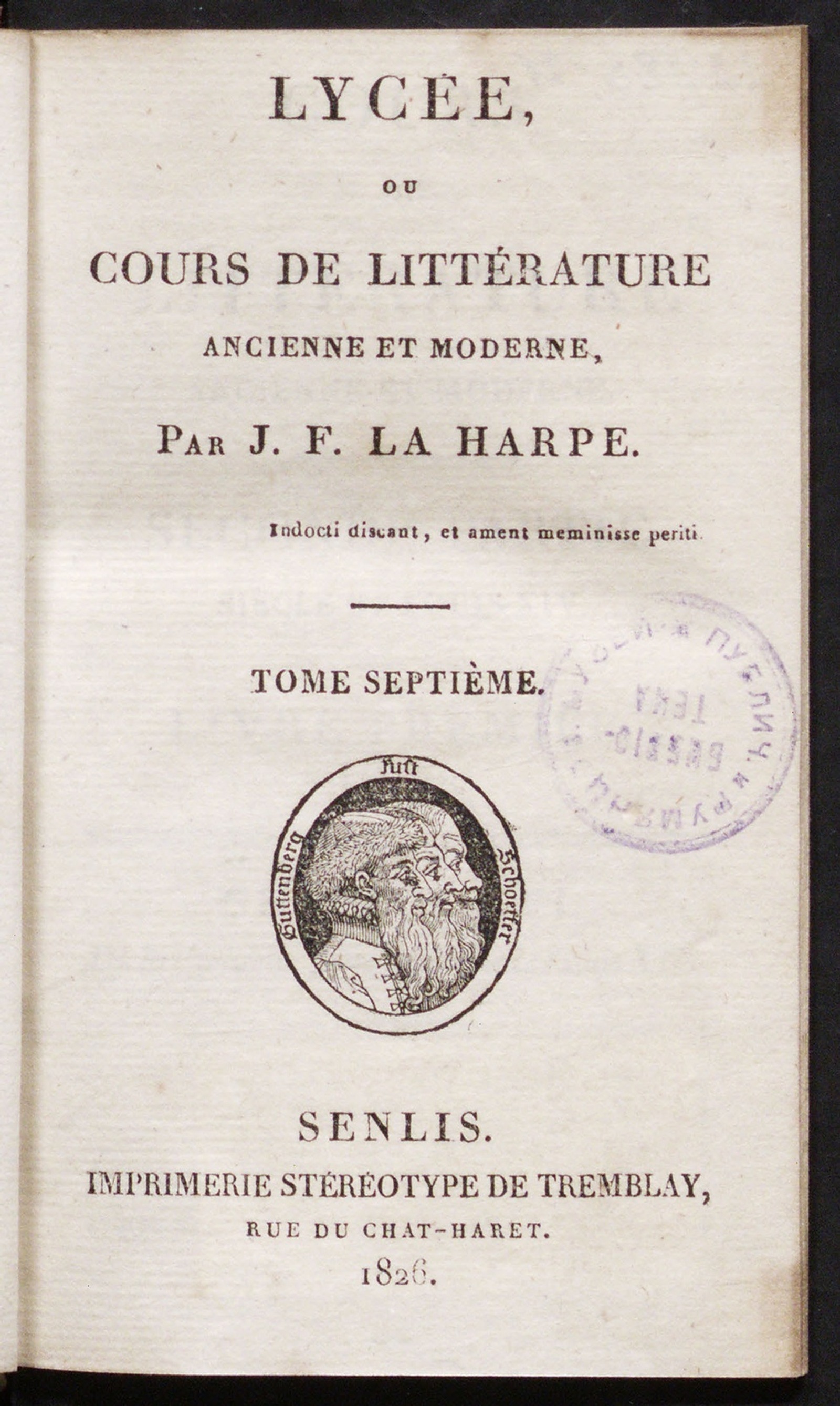 Изображение книги Lycée, ou Cours de littérature ancienne et moderne. T. 7. Siècle de Louis XIV. -Poésie