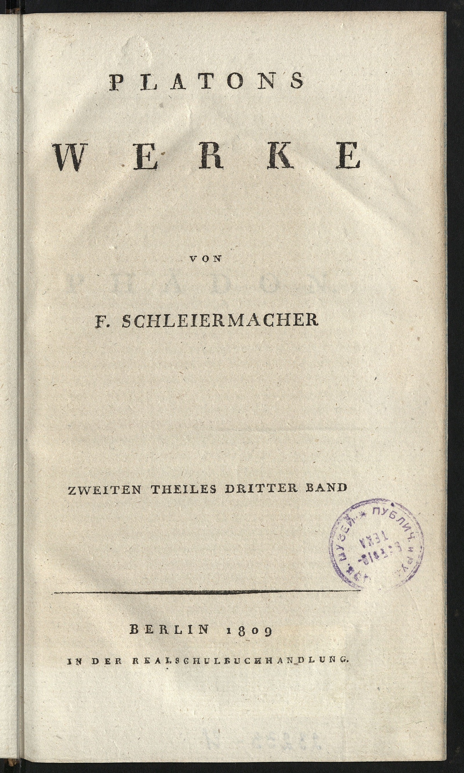 Изображение Platons werke. Th. 2, Bd. 3