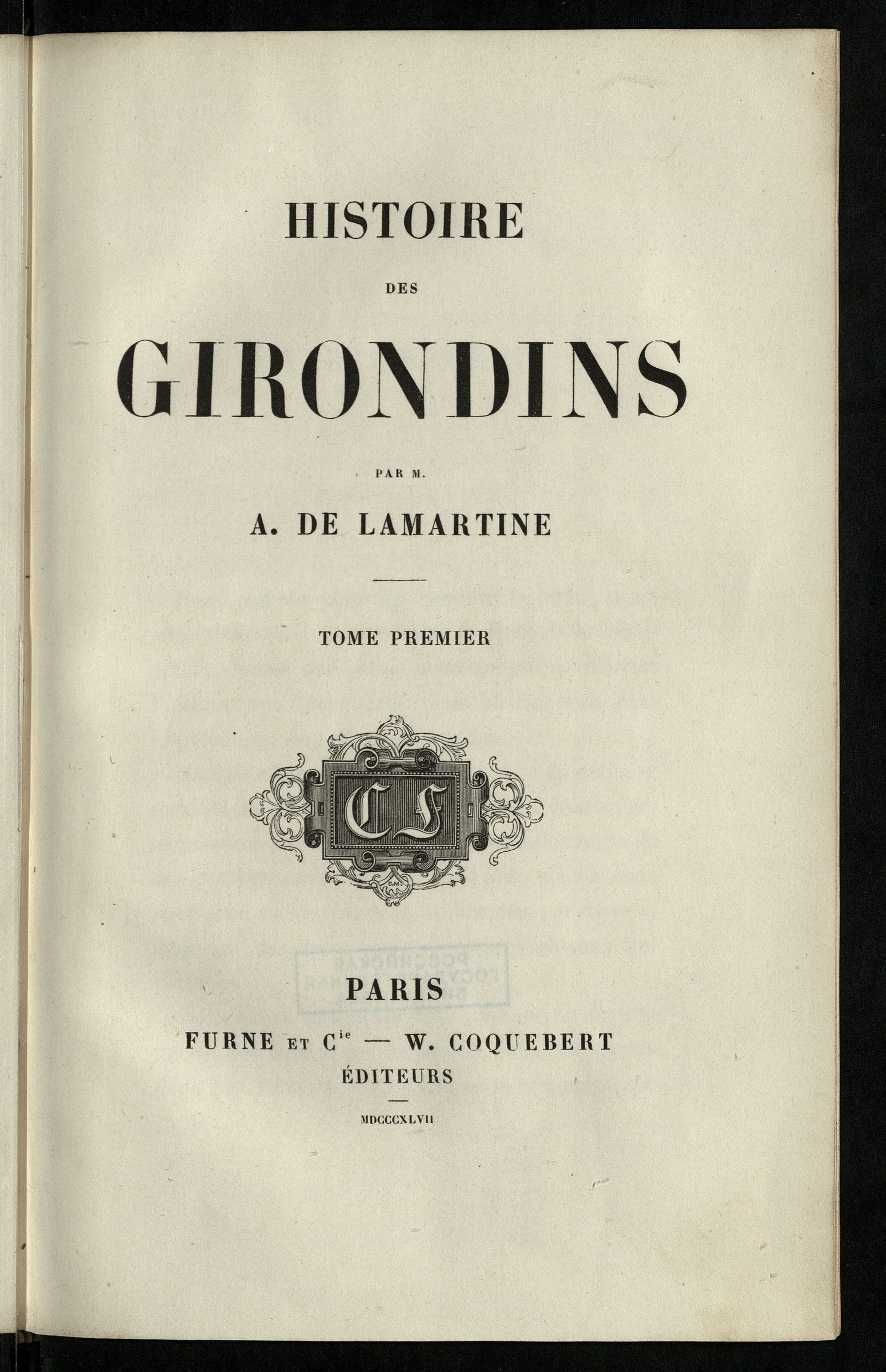Изображение Histoire des Girondins. T. 1